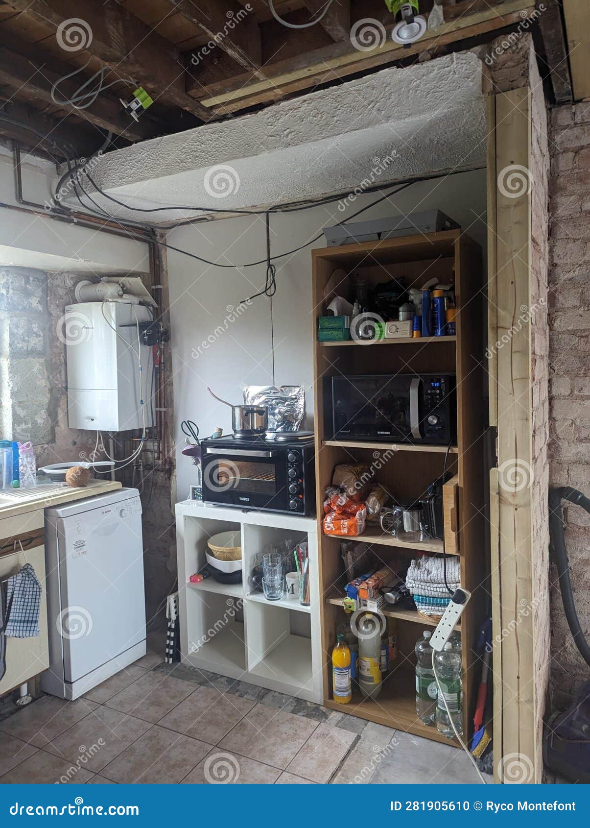 Building Site in a House Under Construction with a Stock Photo Image of house