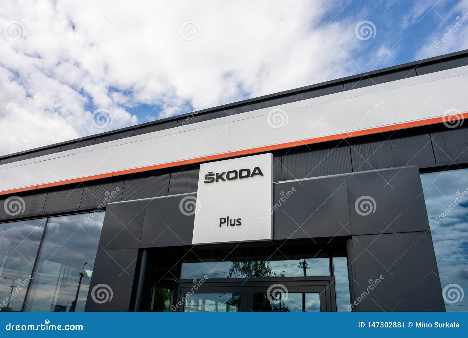 Building of Skoda Plus Dealership Which is Selling Used Cars Editorial ...