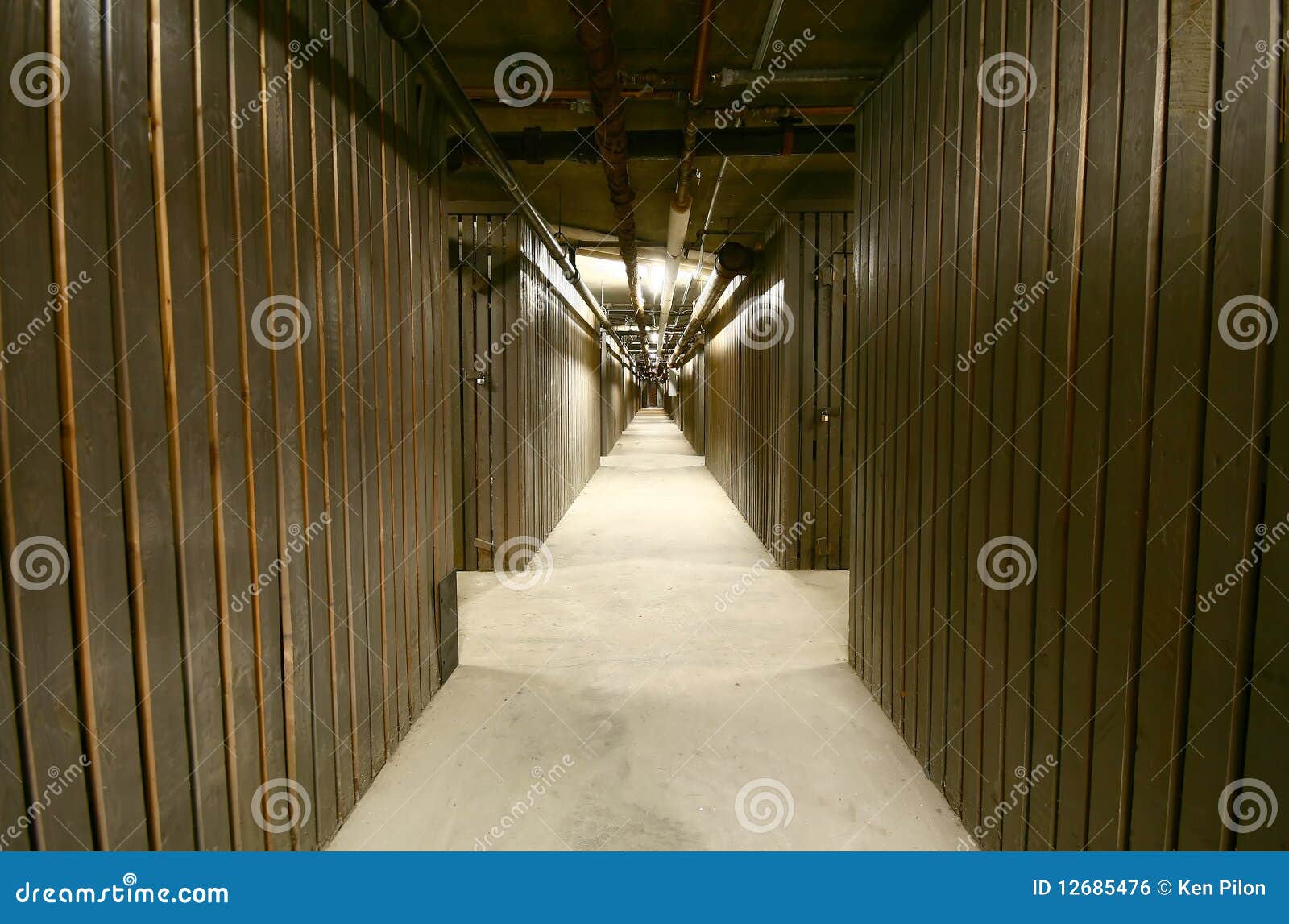Building Storage Lockers. stock photo. Image of apartment 12685476
