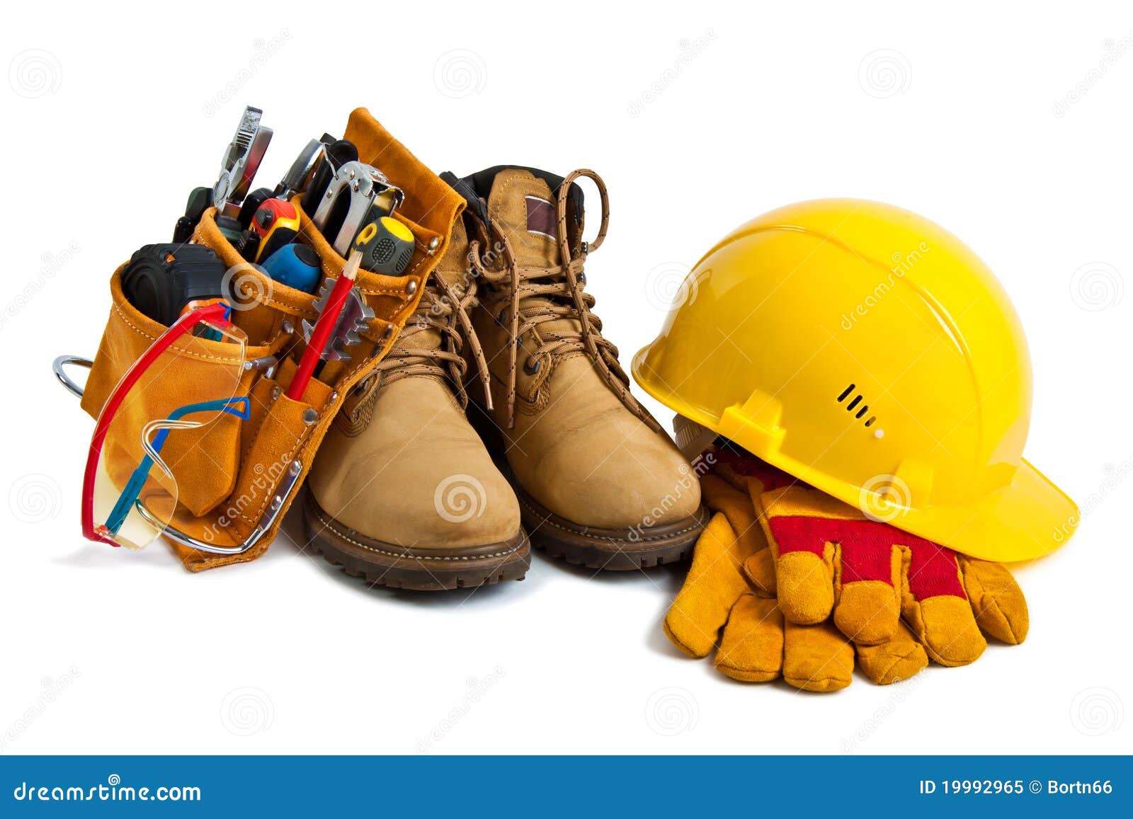 The Building Tool and Protective Means Stock Image Image of spanner