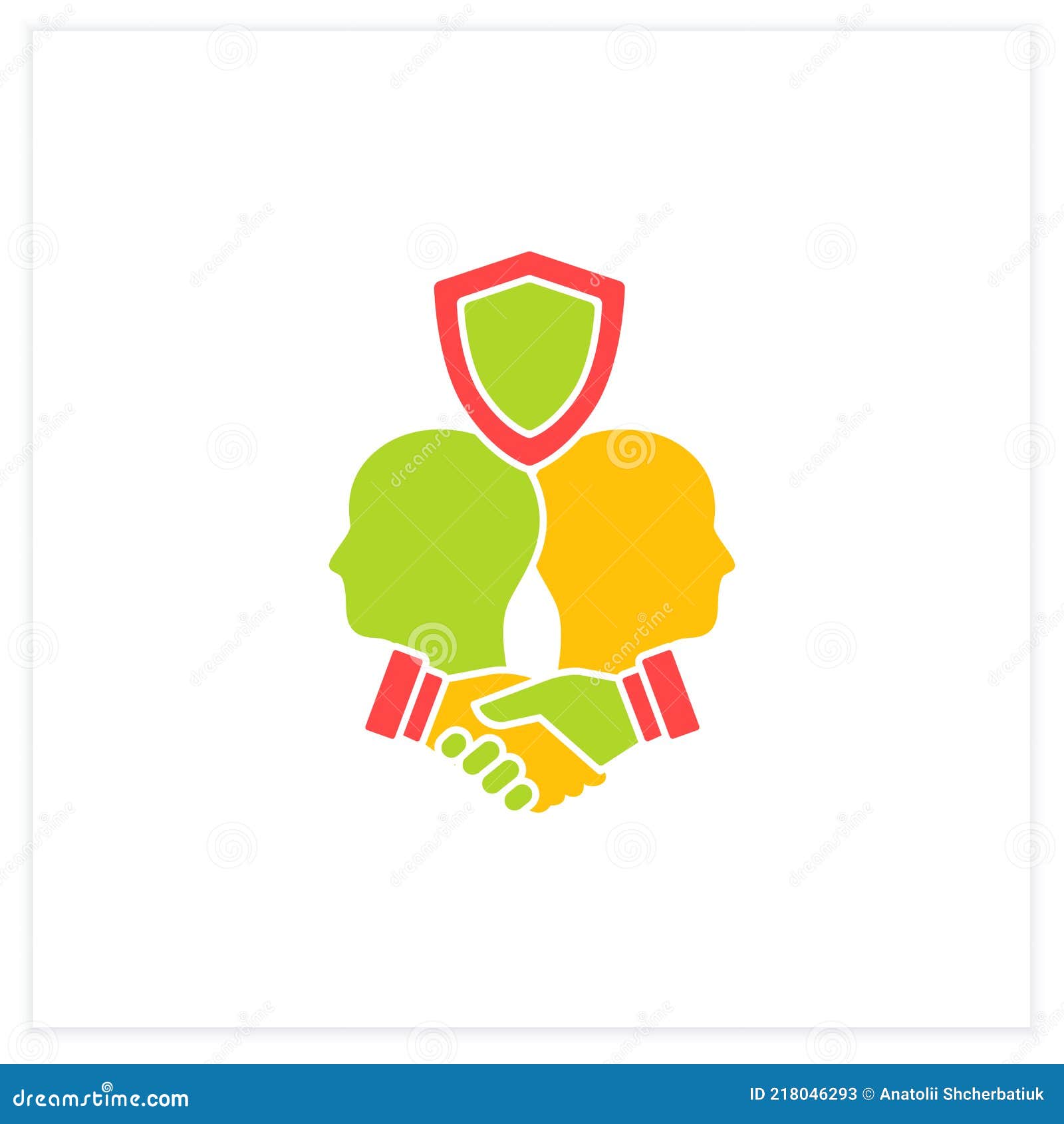 building trust flat icon