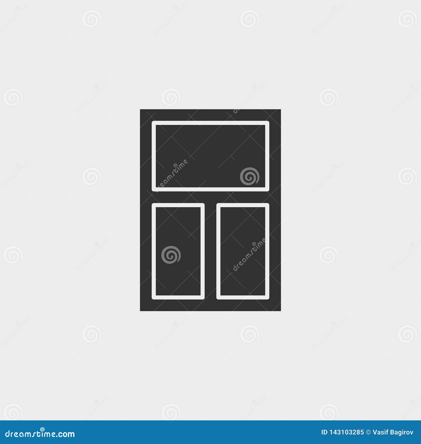 Building, Window, Icon, Flat Illustration Isolated Vector Sign Symbol ...