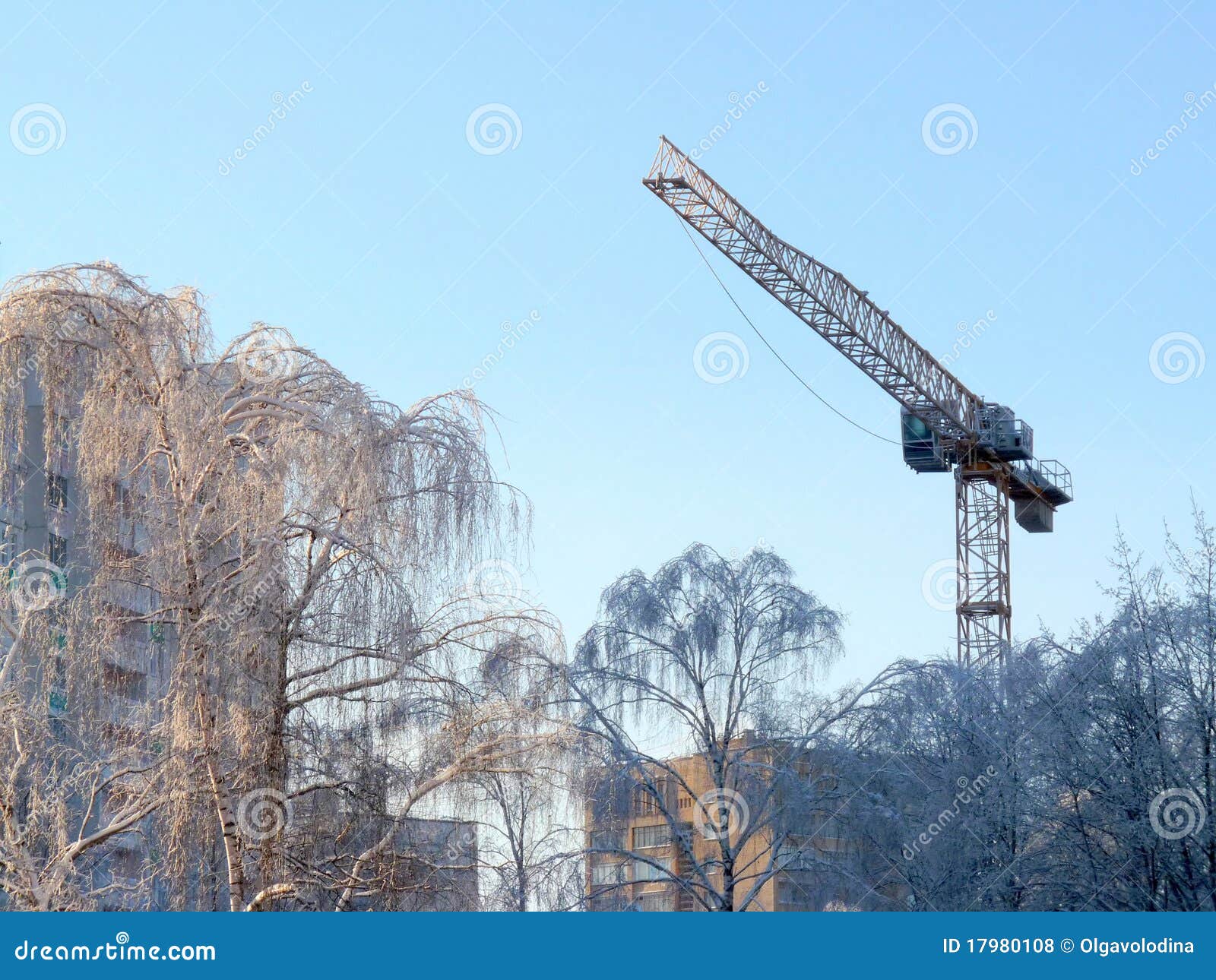 Building in winter stock photo. Image of building, landscape 17980108