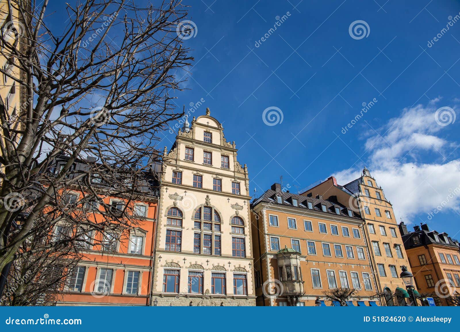 buildings in the city center of stockholm