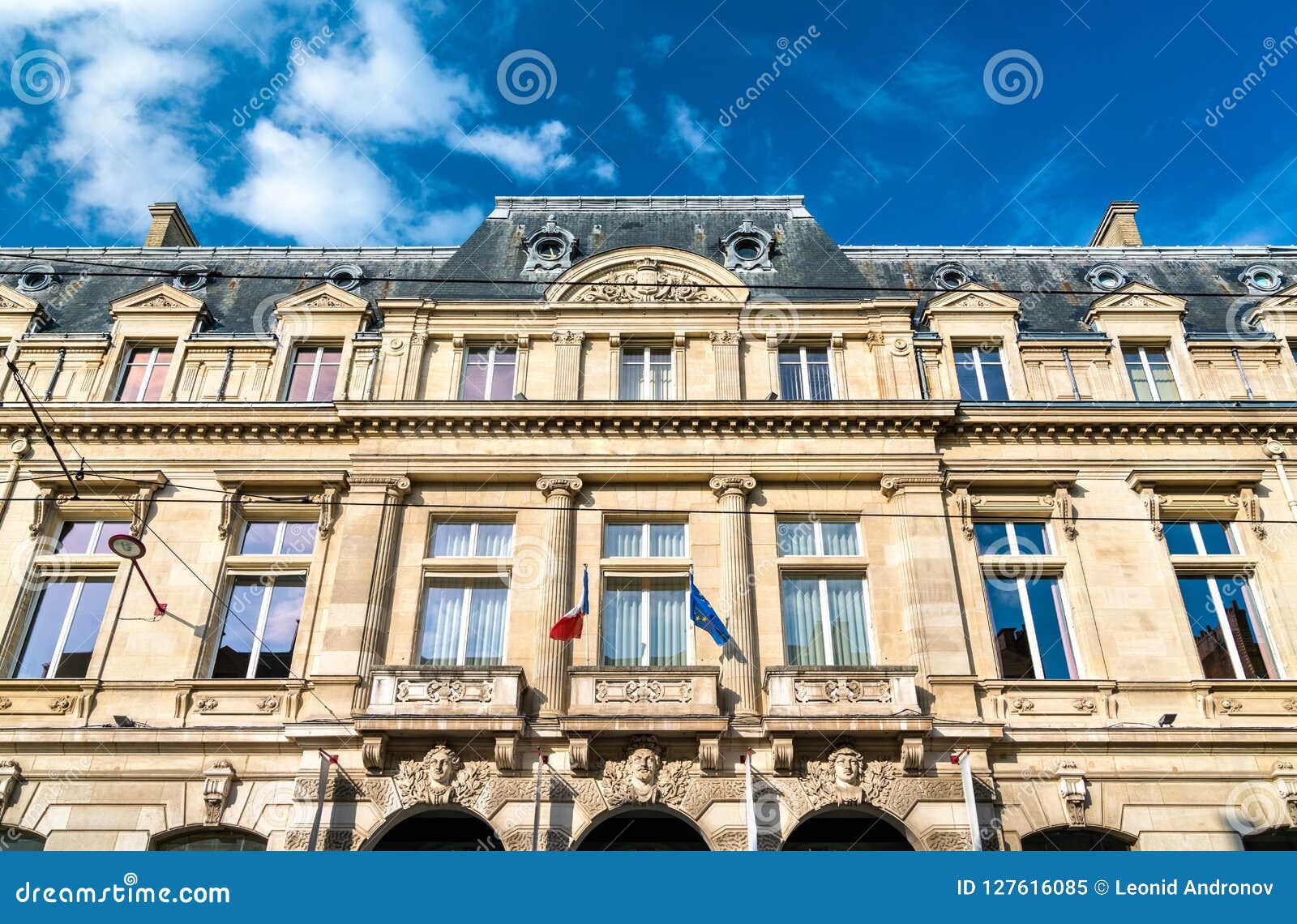 Buildings in the City Centre of Le Mans, France Stock Image - Image of