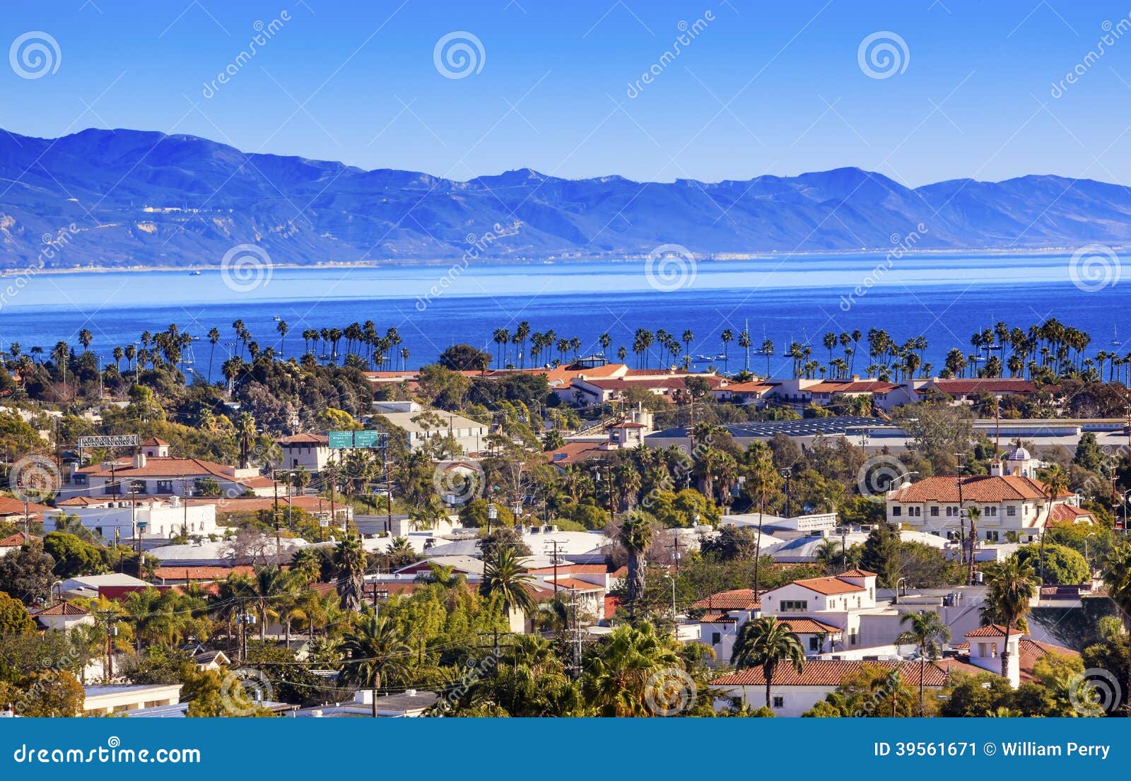 buildings coastline pacific ocean santa barbara california