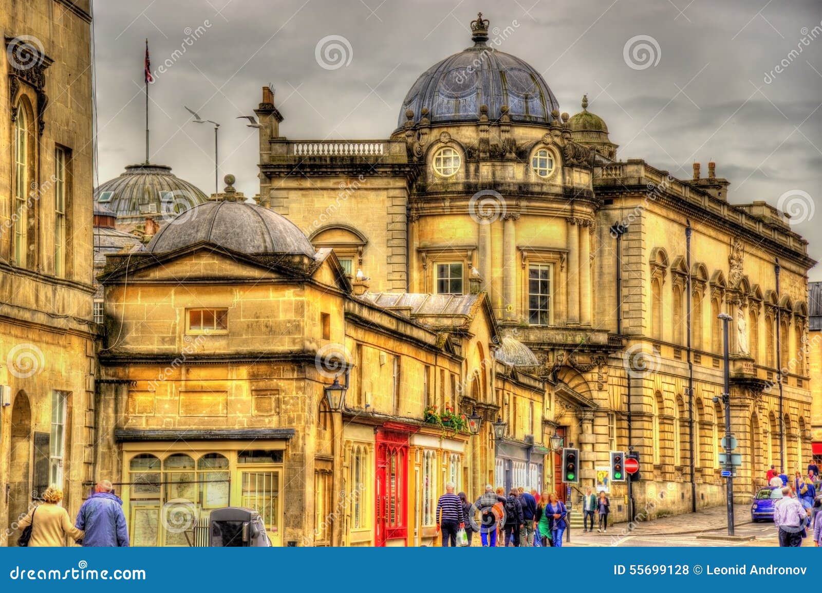 Buildings in the Historic Centre of Bath Stock Photo Image of abbey