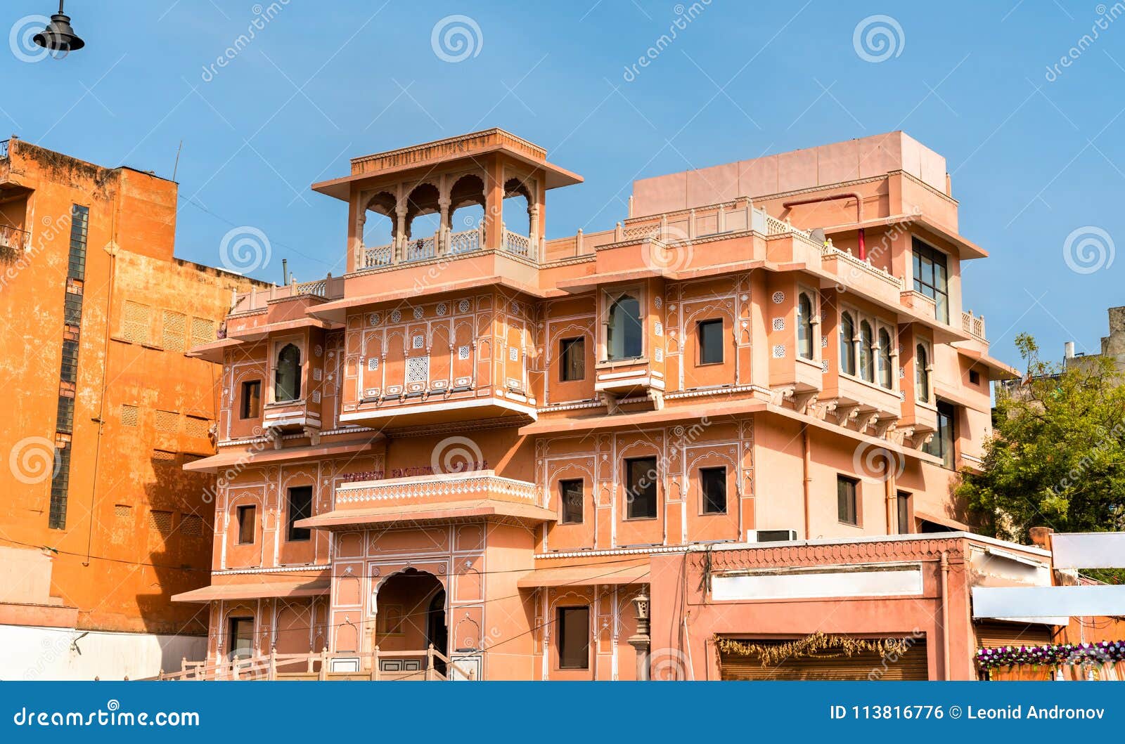 Buildings in Jaipur Pink City. India Stock Photo - Image of historic