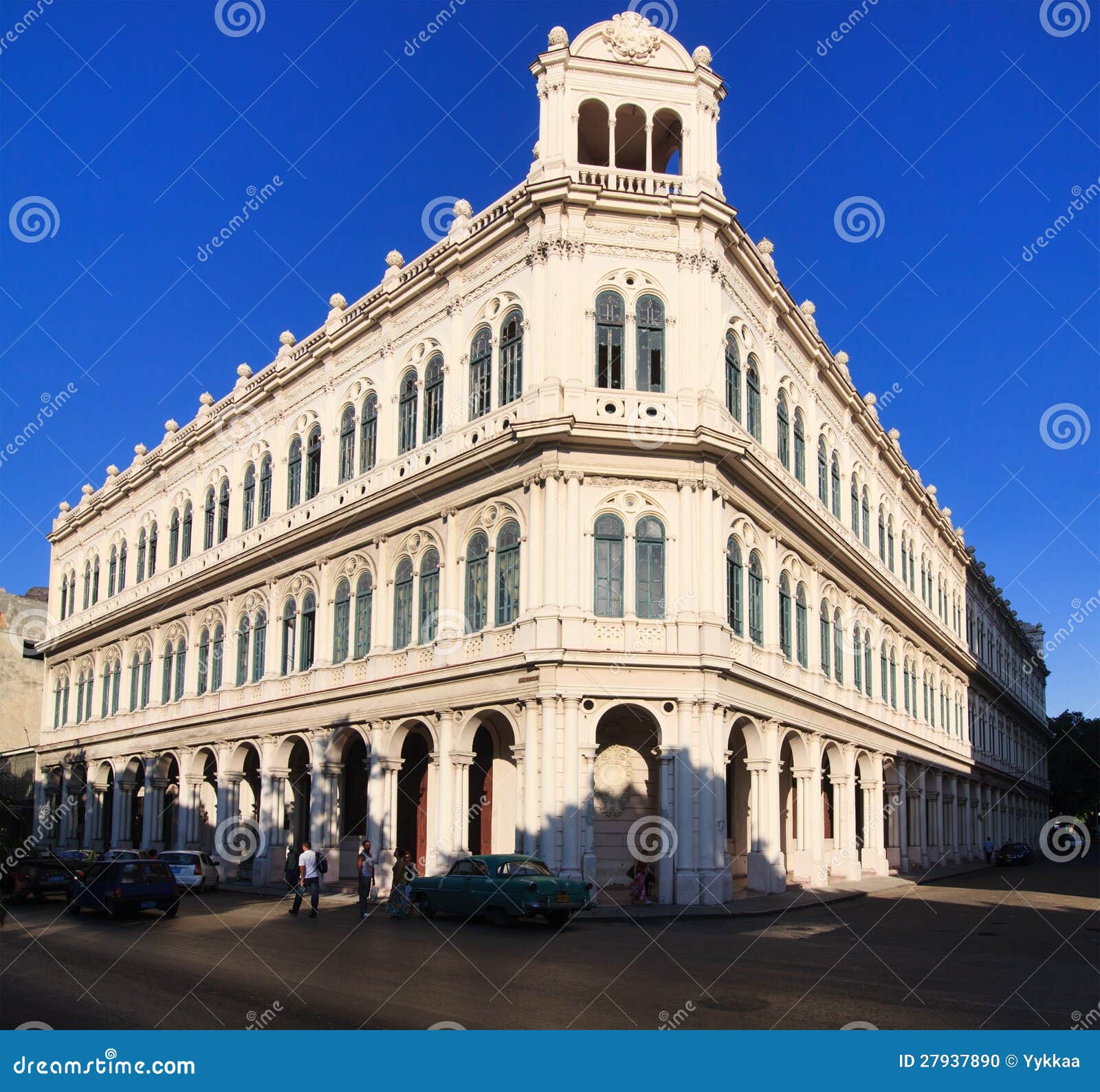 Buildings on the Paseo De Marti (Prado). Stock Photo - Image of