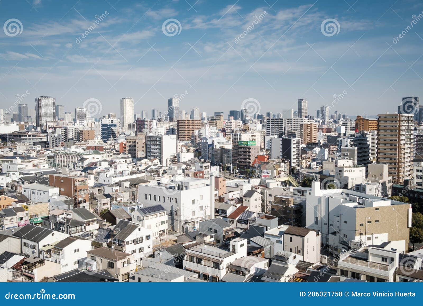 Osaka buildings population editorial stock photo. Image of japan