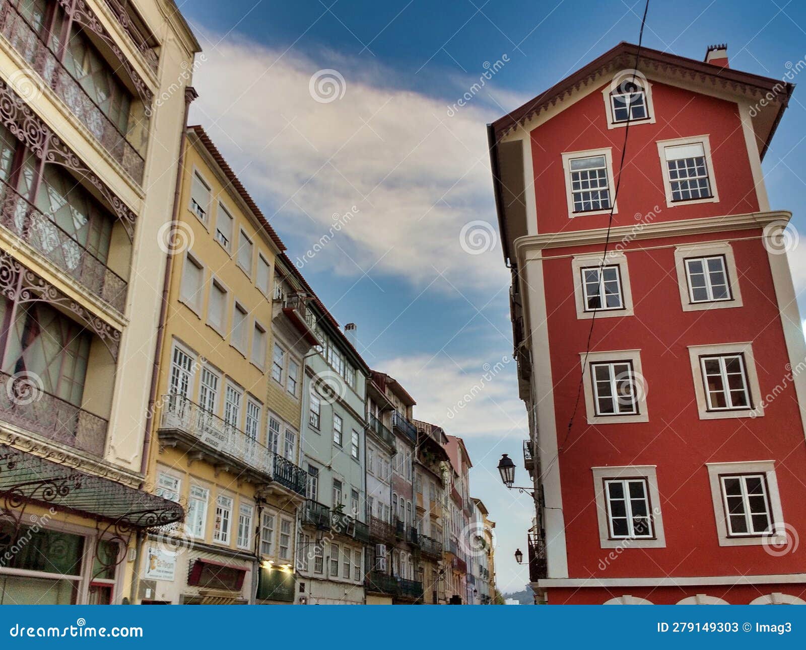 buildings at rua do corpo do deus, coimbra, portugal