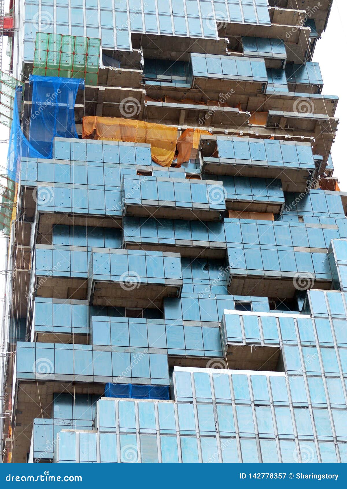 Buildings were constructed stock image. Image of material 142778357