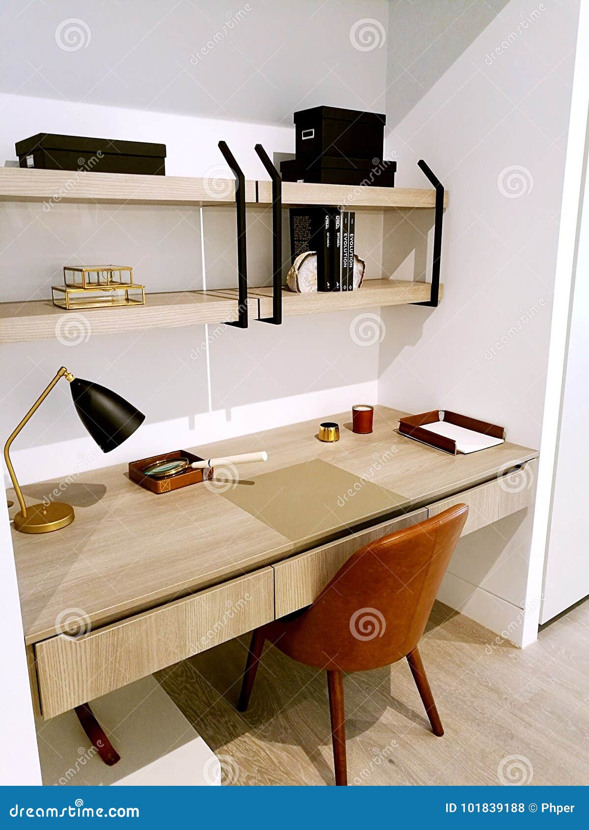 Modern Interior Design Built-In Study Room Editorial Stock Photo - Image Of  Table, Dinning: 101839188