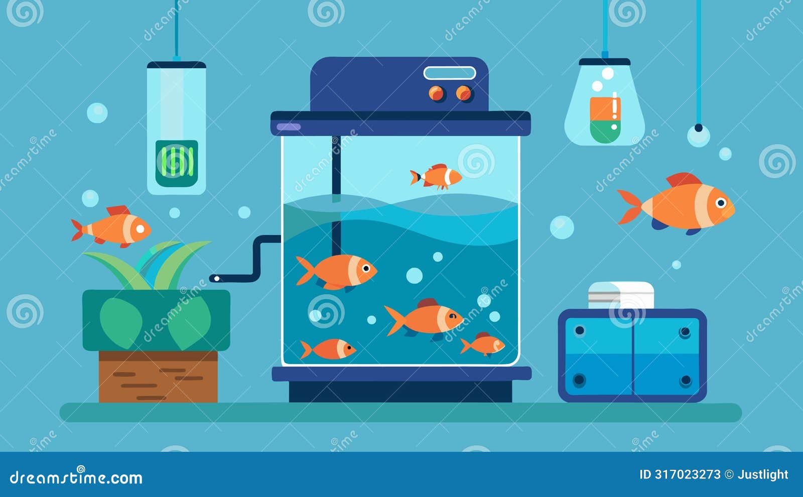 with builtin automatic feeders and water change dispensers this smart fish tank maintenance system takes the hassle out