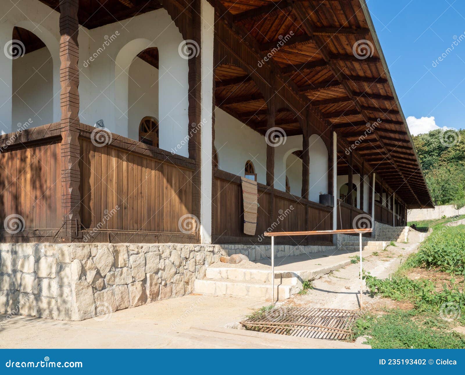 bujoreni monastery, a landmark atraction in vaslui county, romania