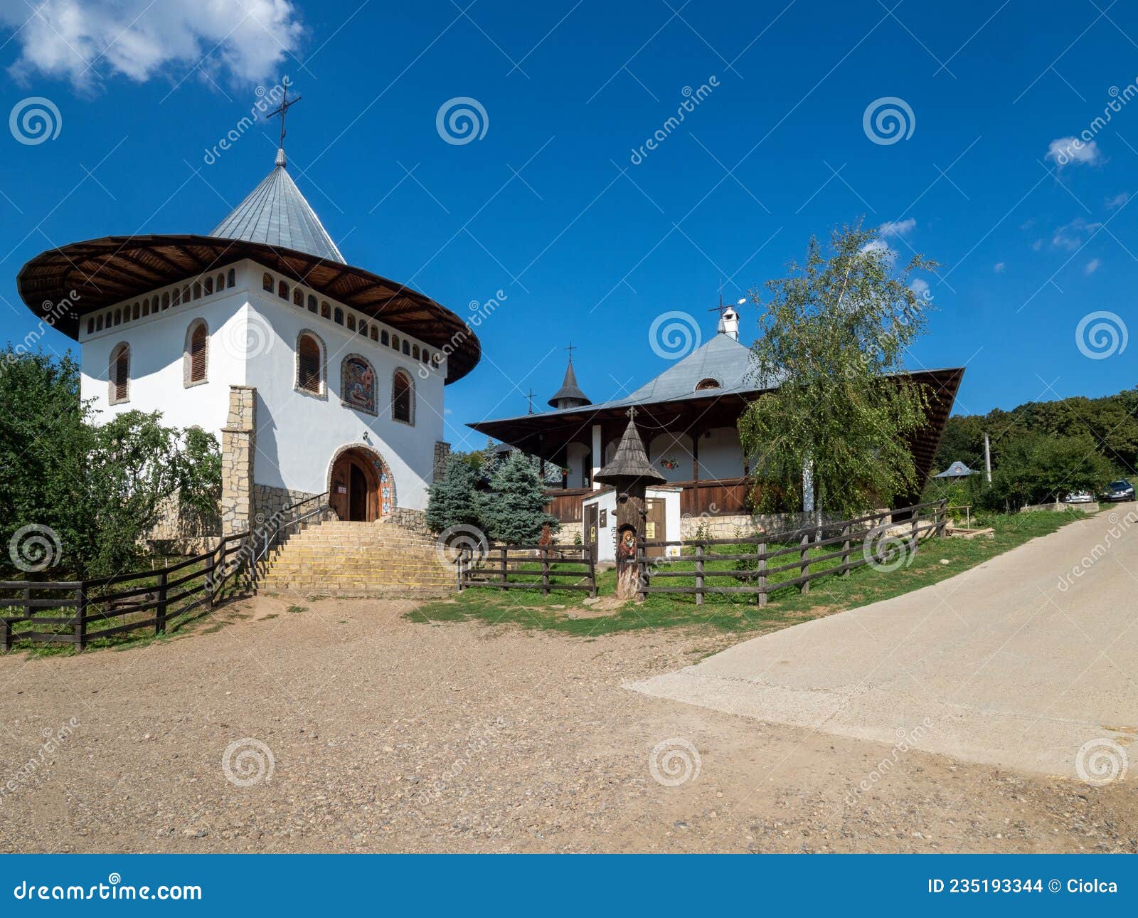 bujoreni monastery, a landmark atraction in vaslui county, romania