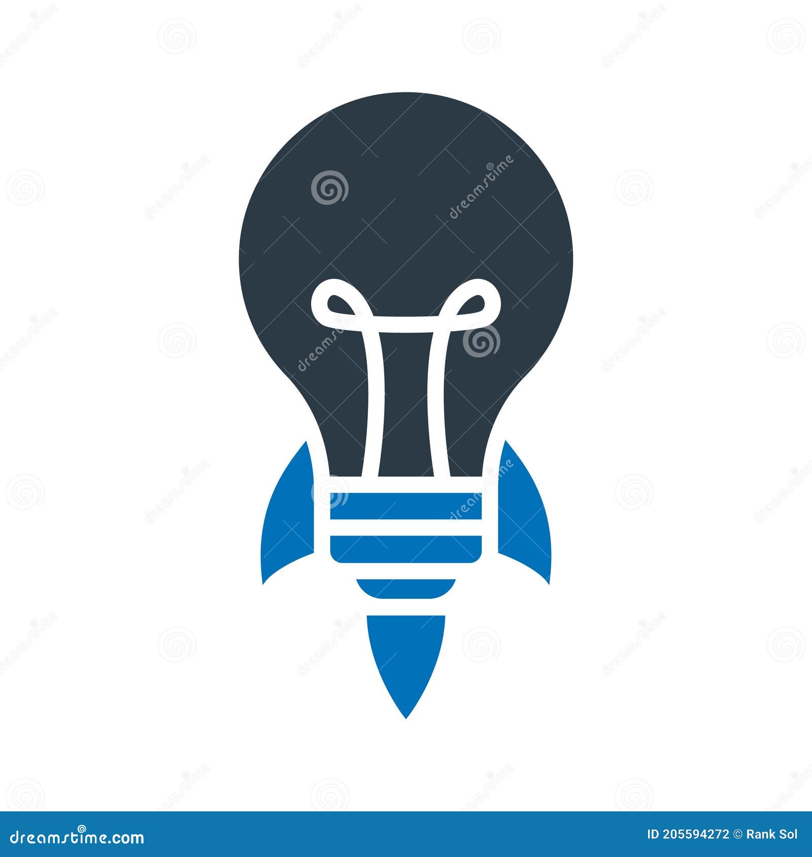 bulb, business idea,   icon which can easily modify