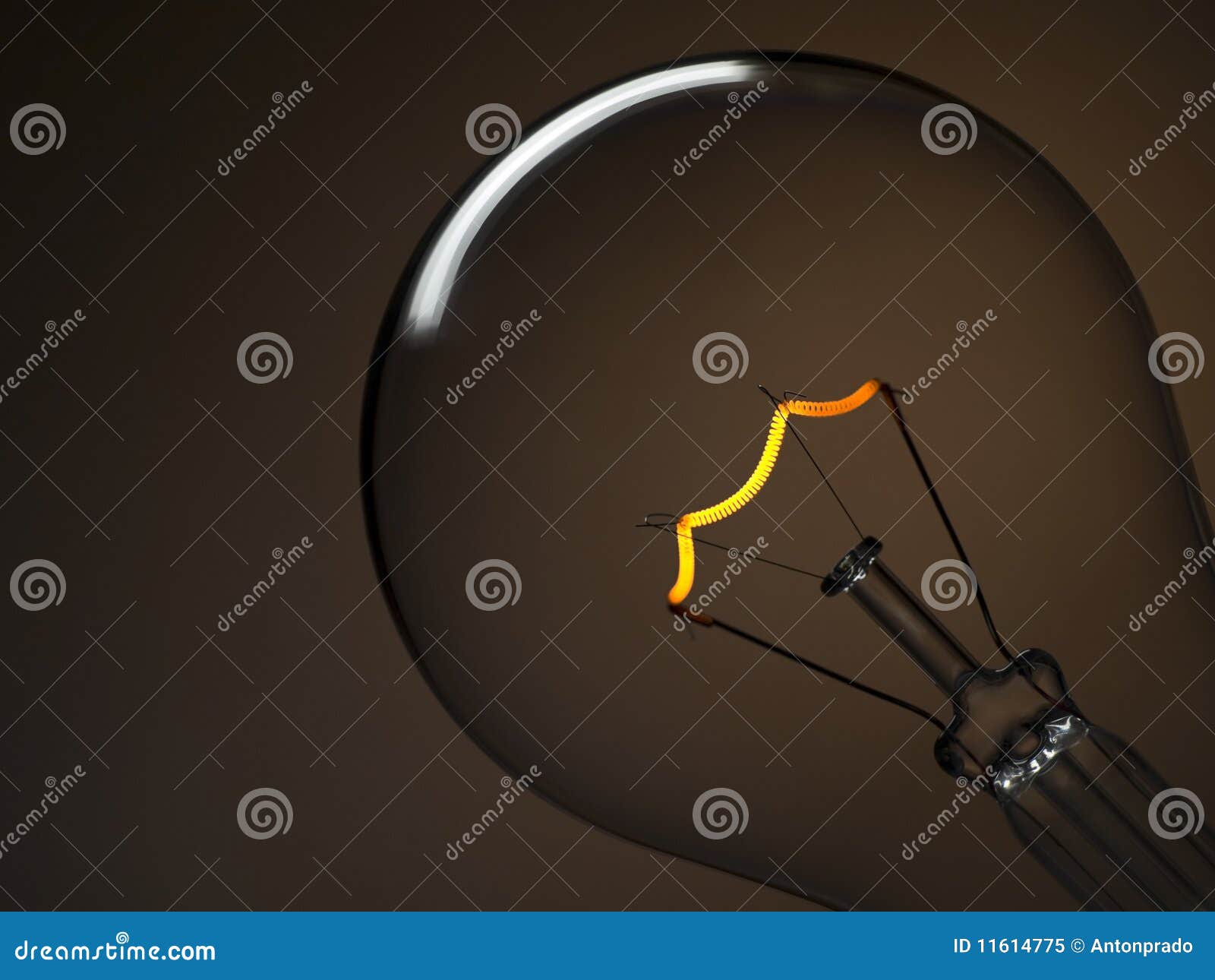 Bulb light over brown stock image. Image of bulb, color 11614775
