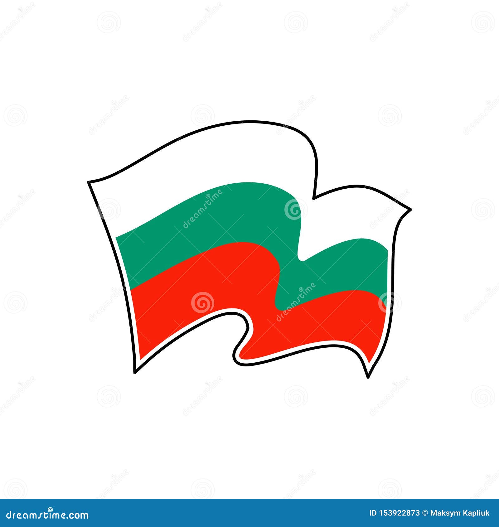 Download Bulgaria National Flag. Vector Illustration. Sofia Stock ...