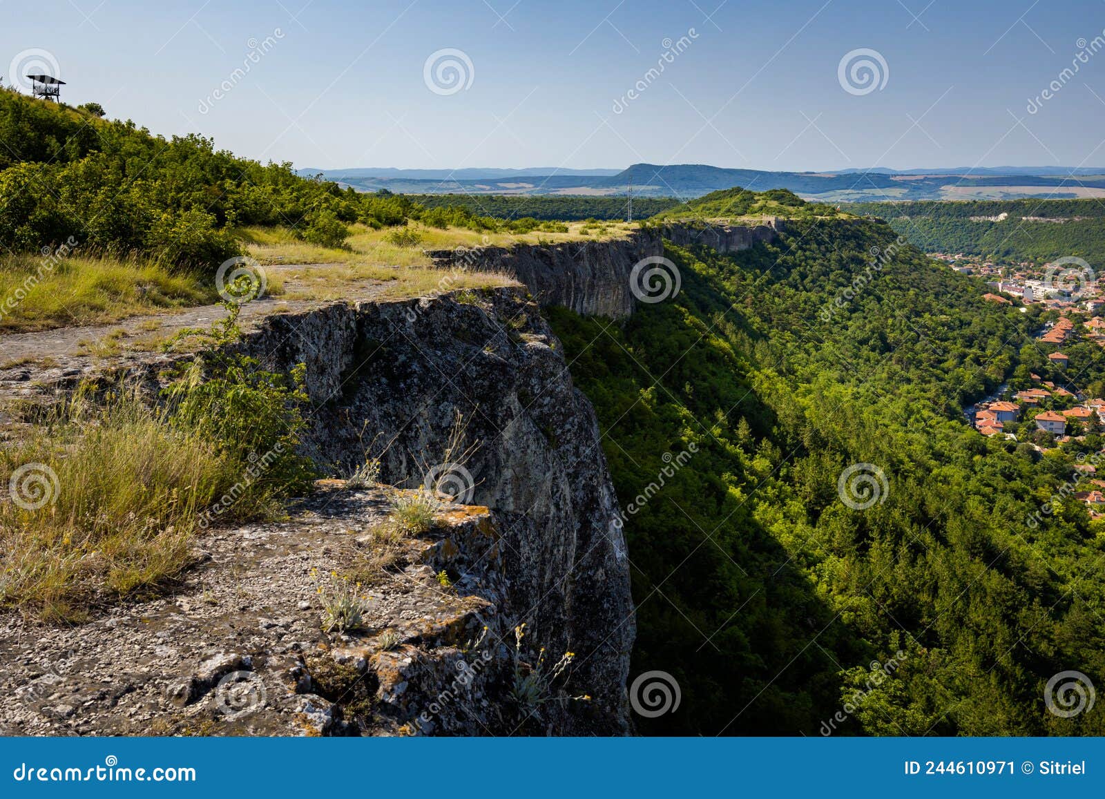 bulgarian landscape of ovech fortress provadia