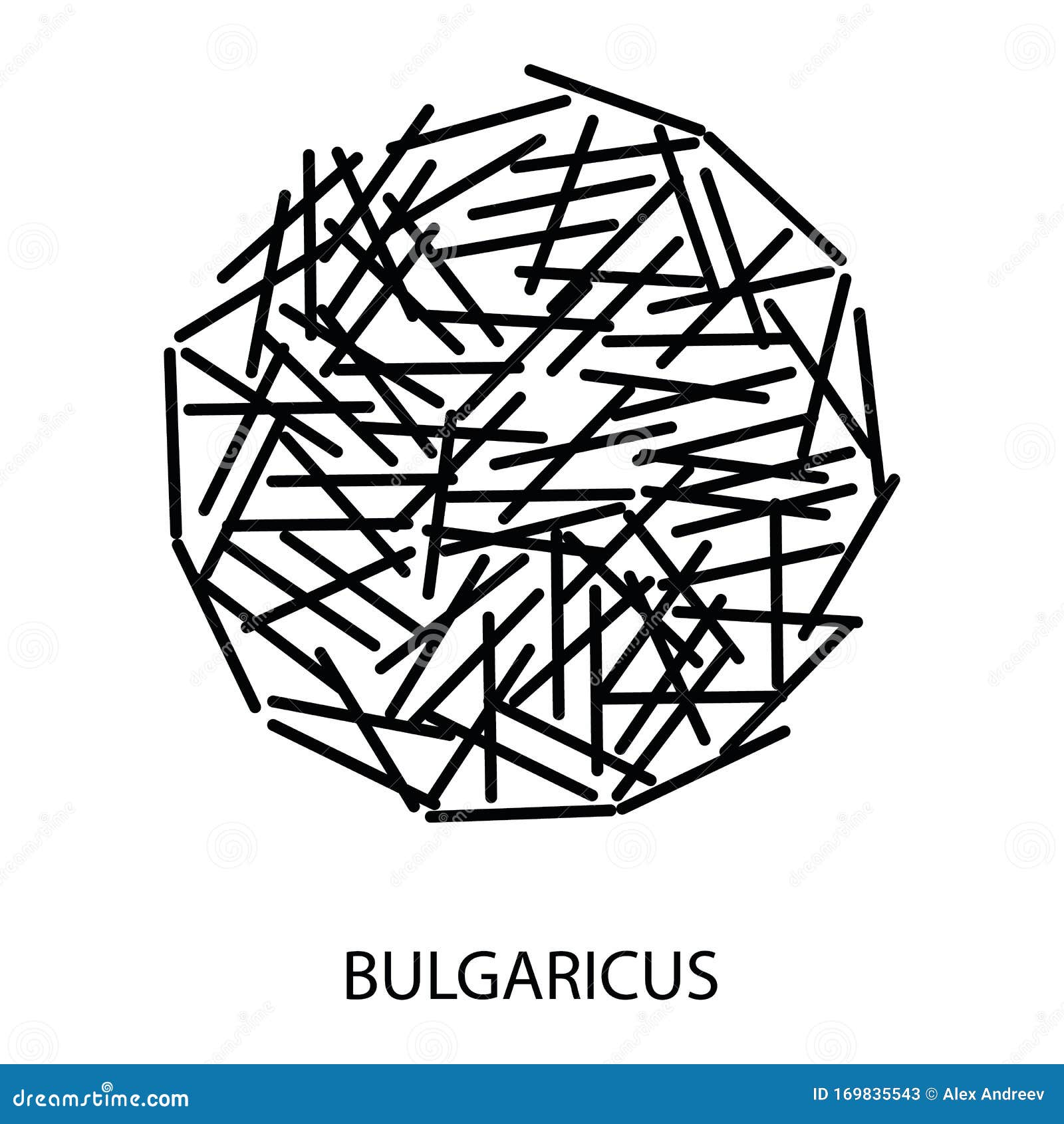 bulgaricus icon. probiotic concept logo and label. health research , icon and badge. simple and black  