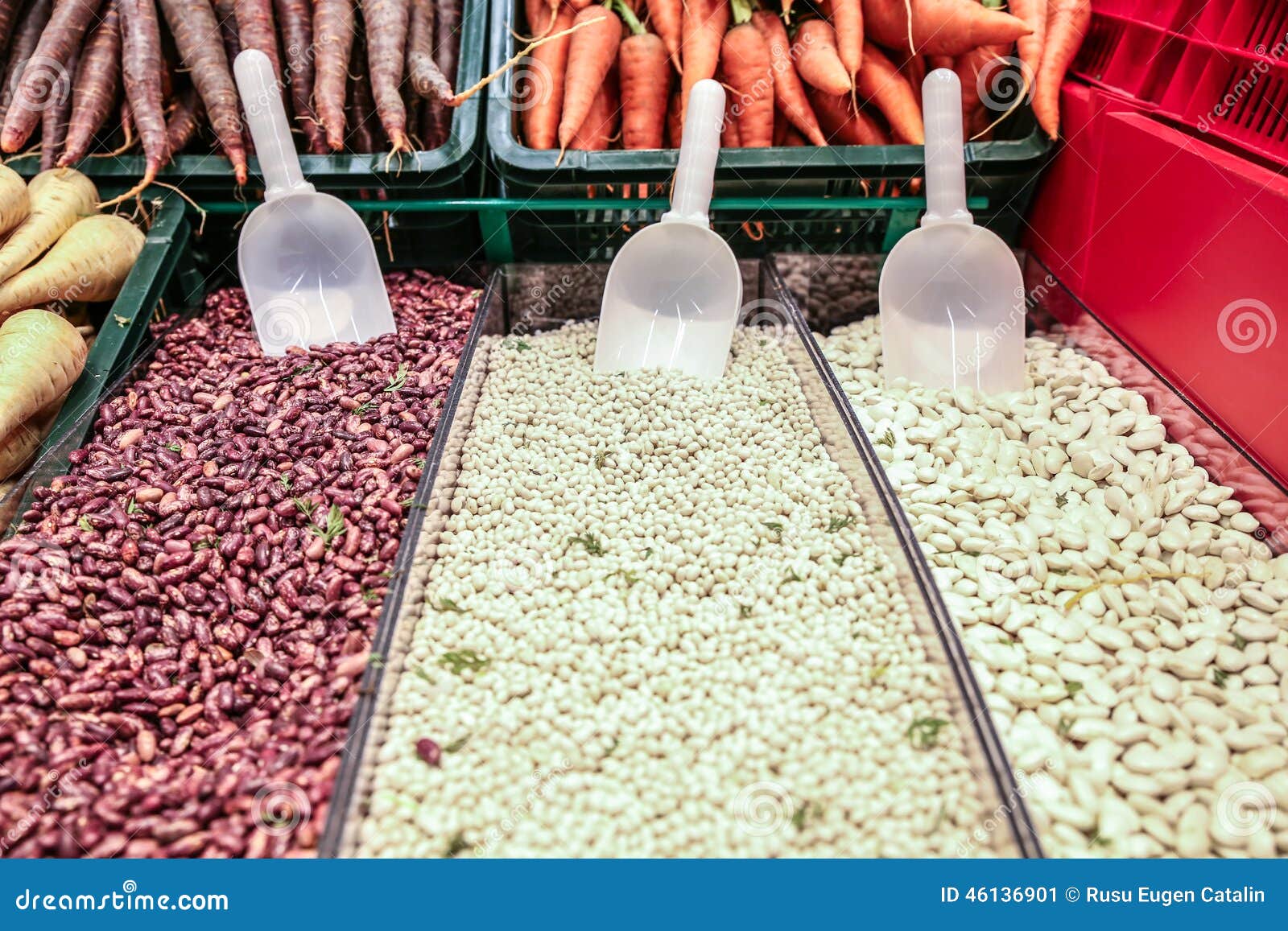 Bulk beans stock image. Image of shell, bulk, beans, store 46136901