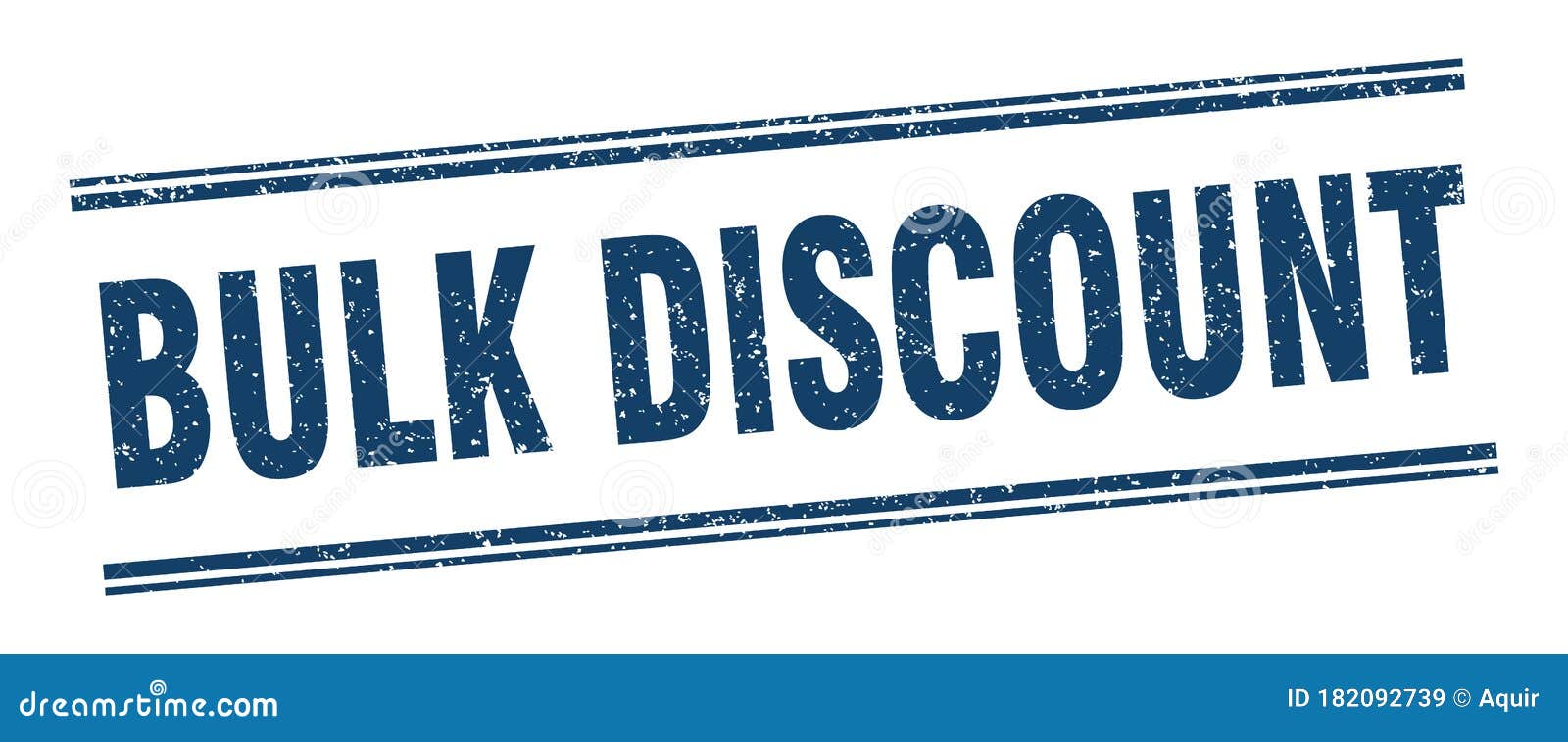 Bulk Discount Stamp. Bulk Discount Square Grunge Sign Stock Vector