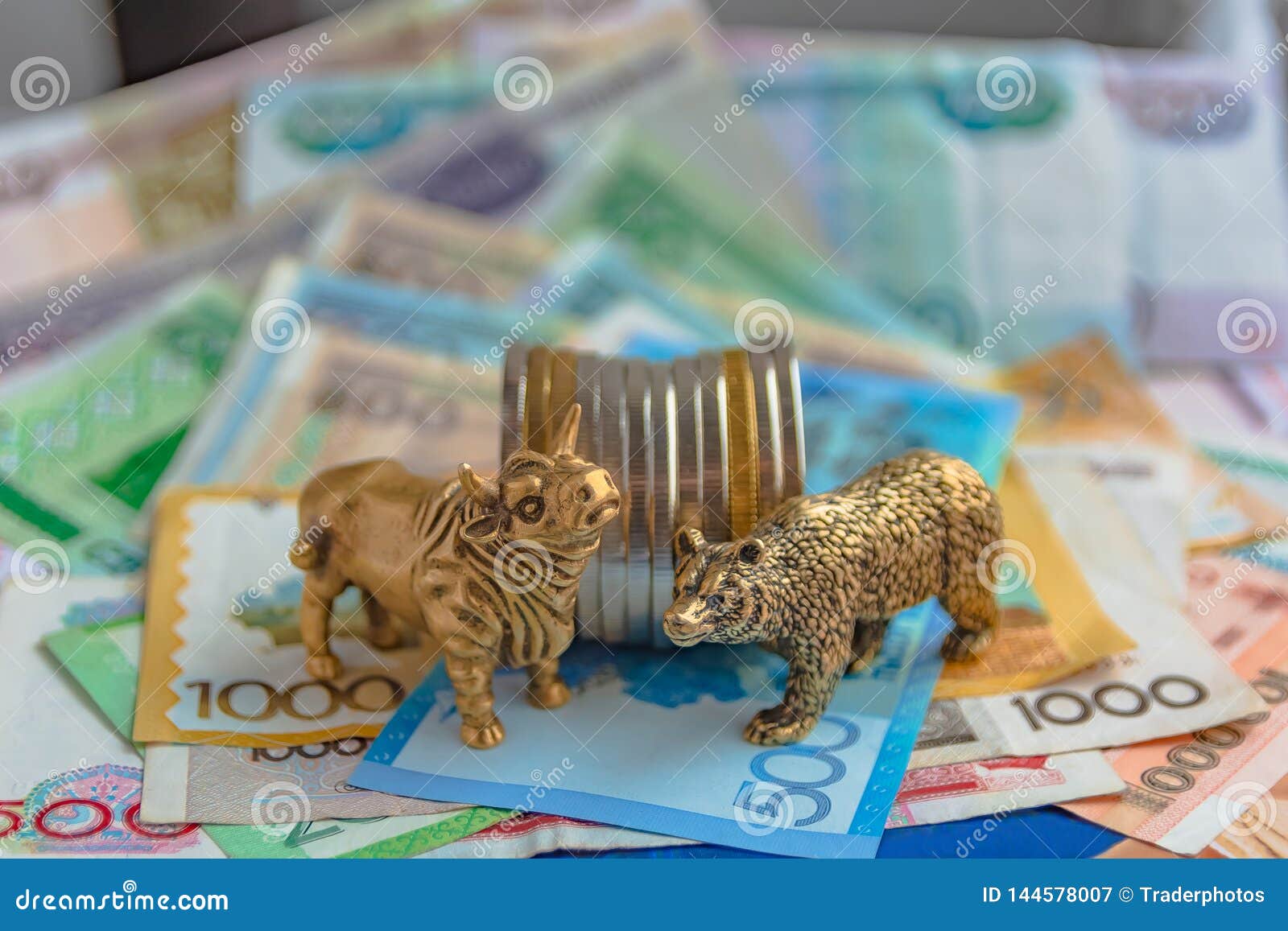 Bull And Bear As Symbols Of Stock Trading. Stock Image ...