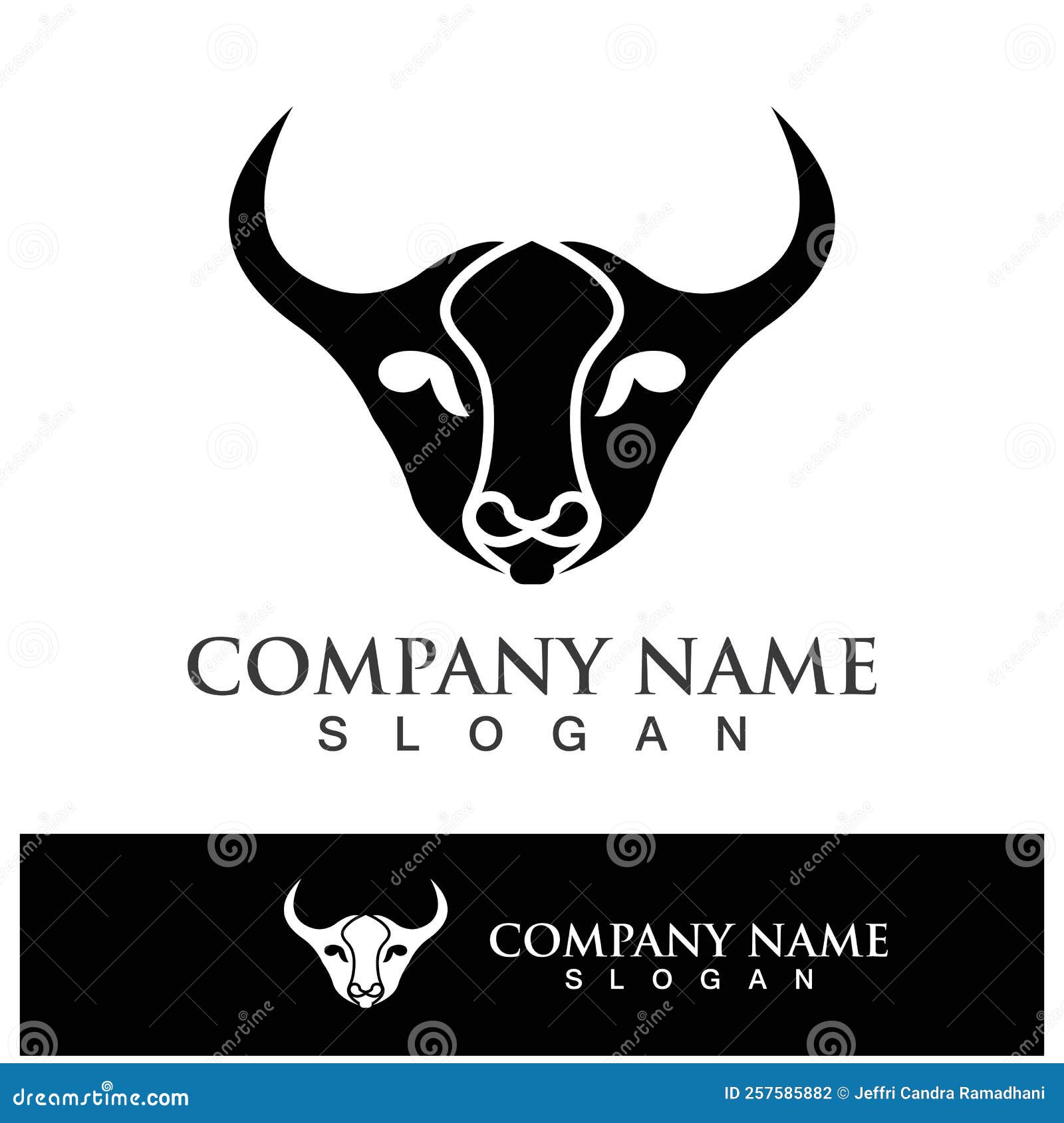 Bull head logo vector icon stock vector. Illustration of buffalo