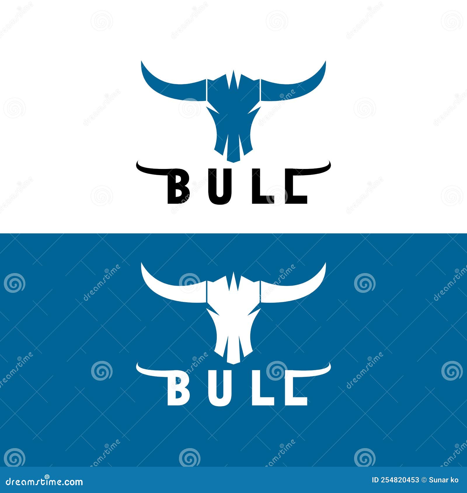 Bull Logo and Symbols Vector Template Icons App Stock Vector