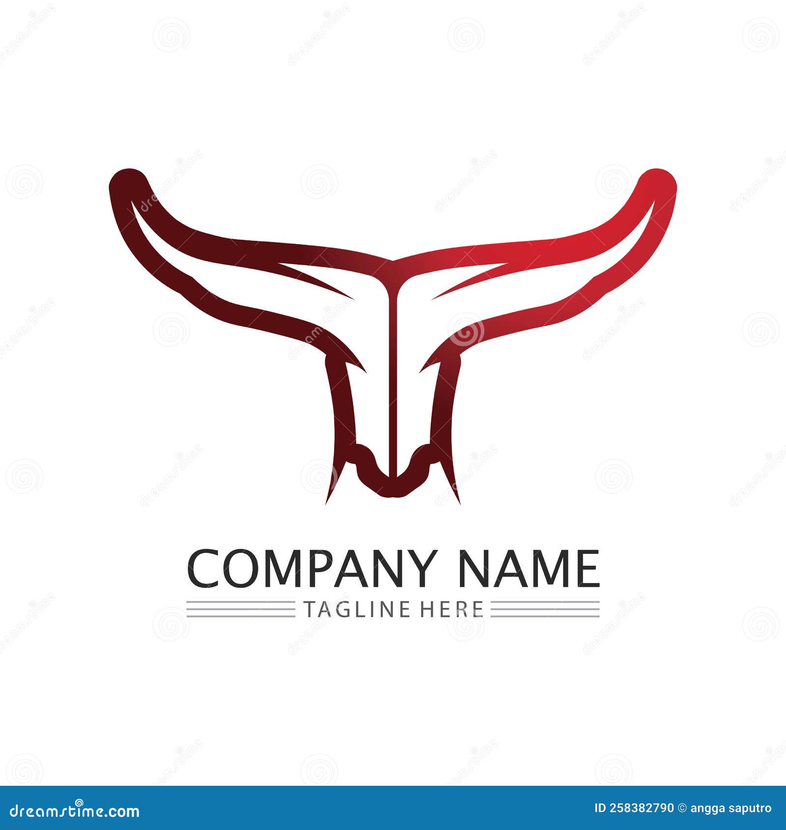 Bull Logo and Symbols Vector Template Icons App Stock Illustration