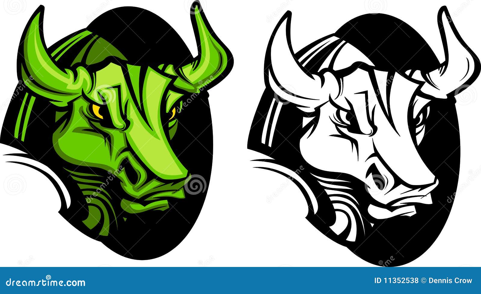 Bull Mascot Logo stock illustration. Illustration of sports - 11352538