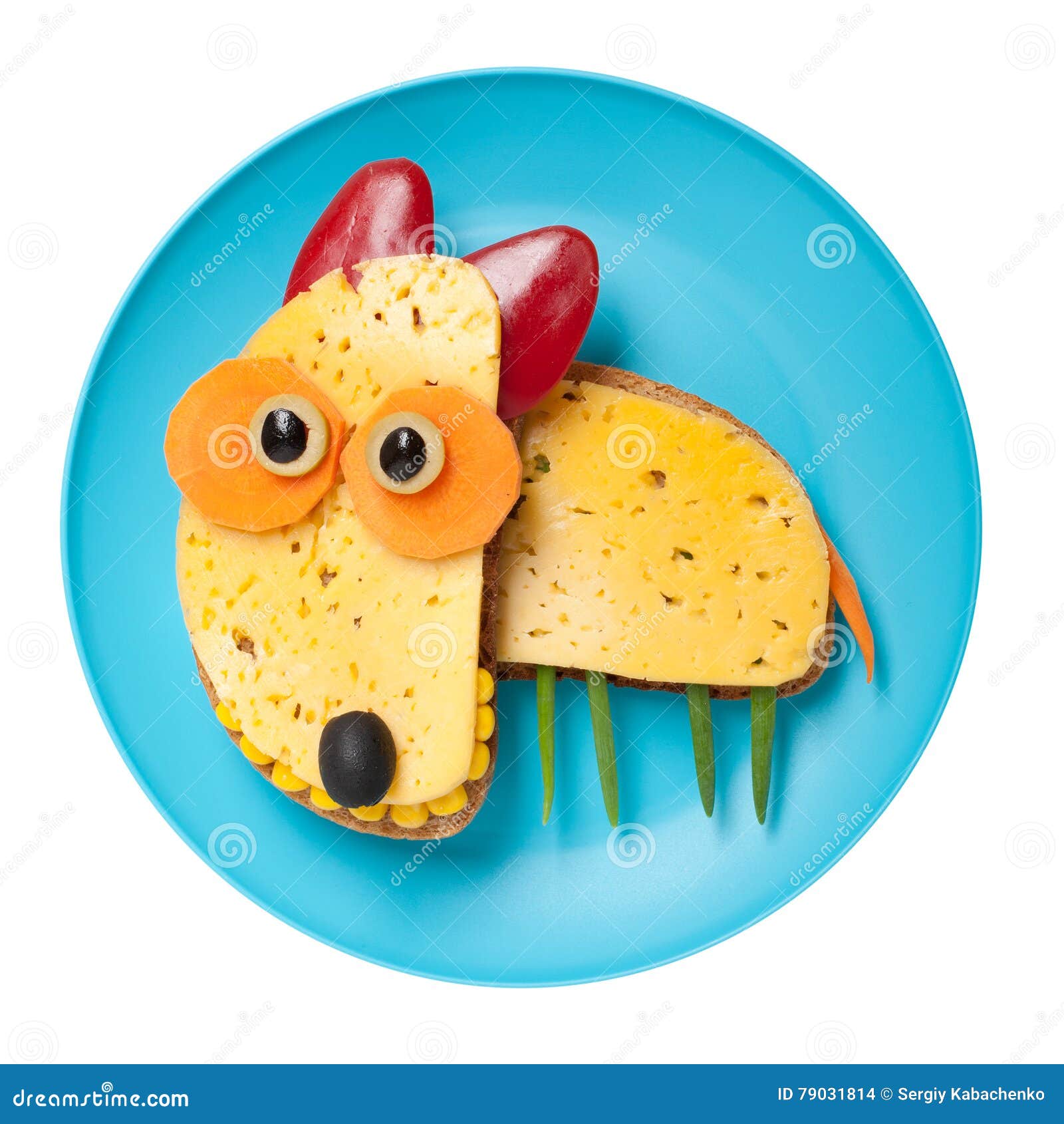 Bull Terrier Made of Cheese and Bread Stock Photo Image of fresh