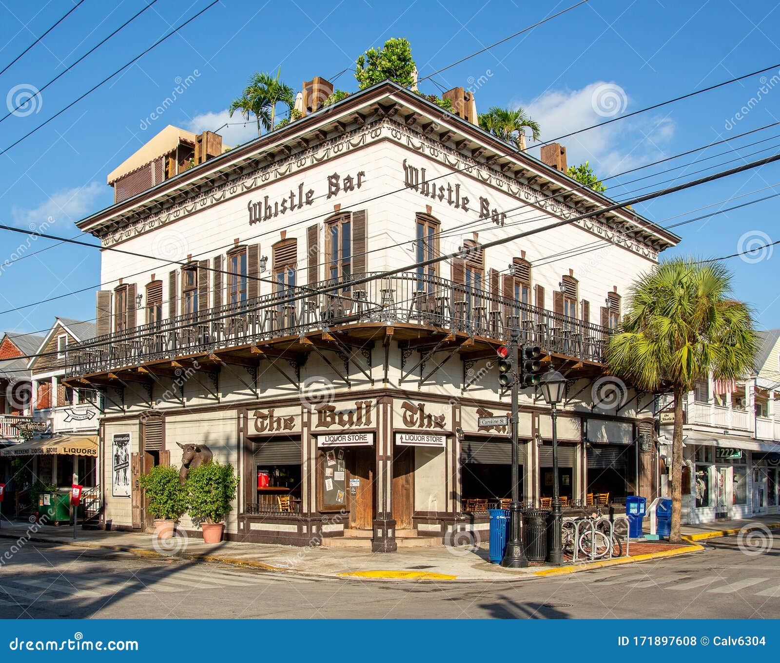 The Bull Whistle Bar On Duval Street In Key West Florida