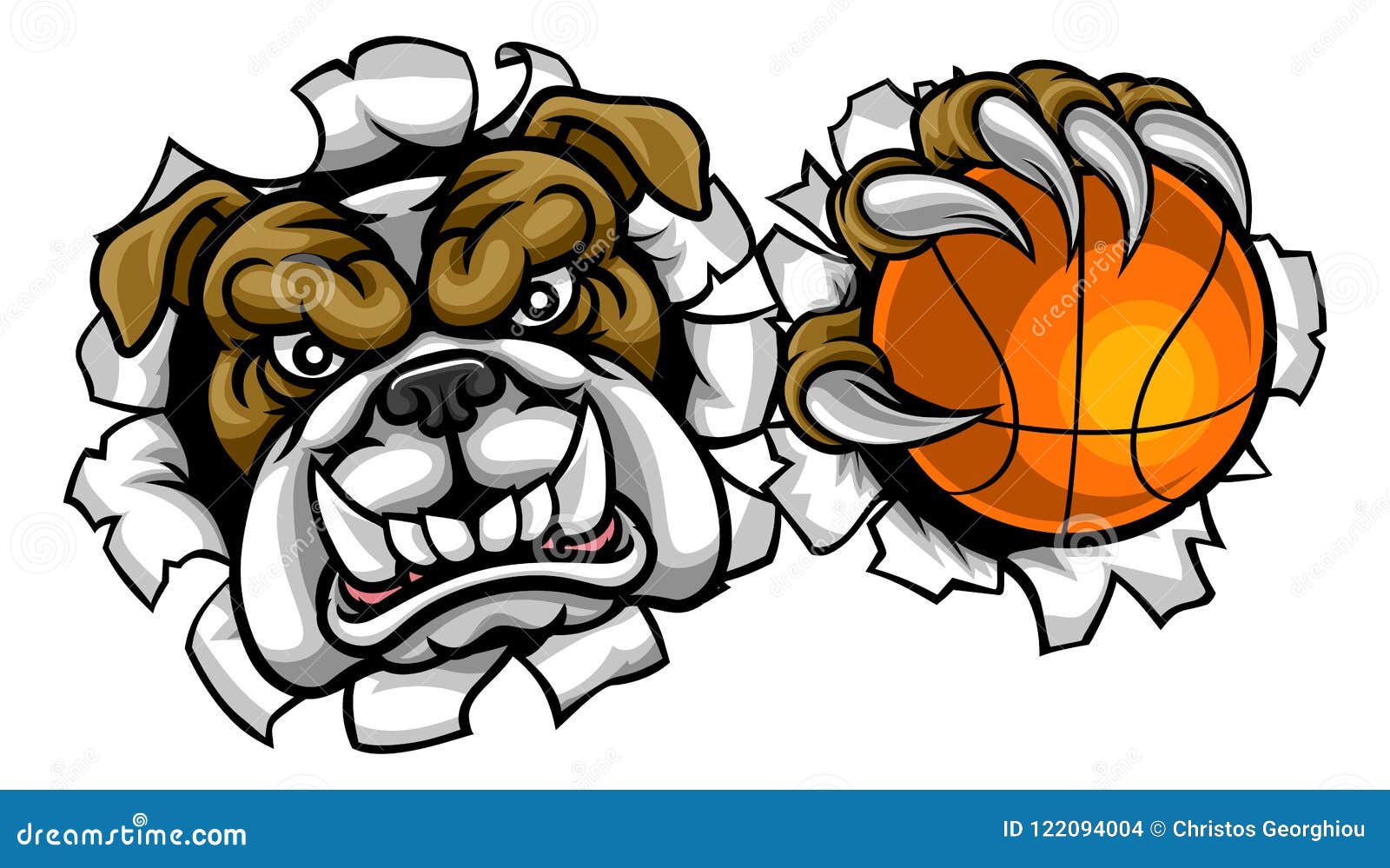 bulldog basketball sports mascot