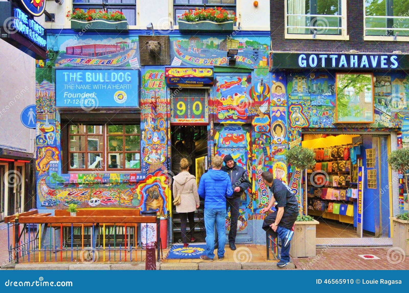 Bulldog Coffee Shop in Amsterdam Editorial Image - Image of 1975