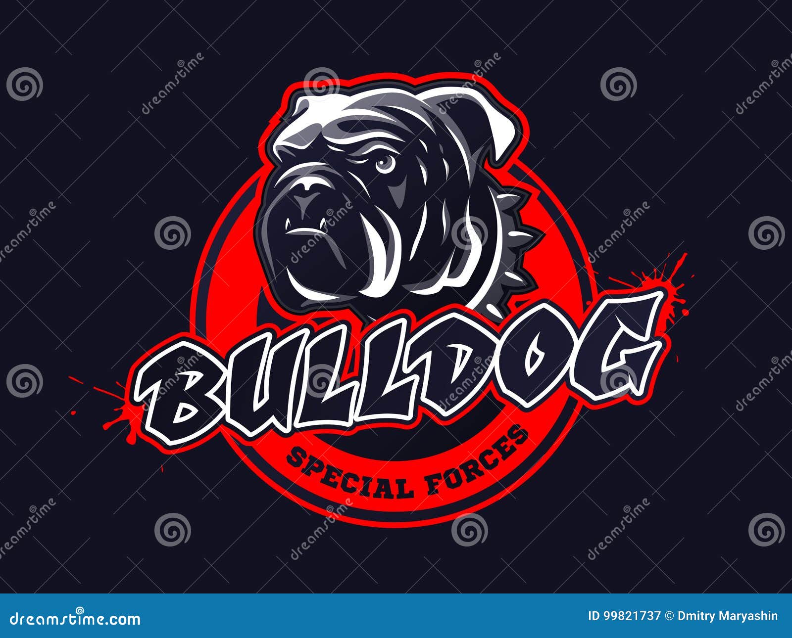 Logo Bulldog Dog On Isolated Tansparent Background, Png. Generative AI ...