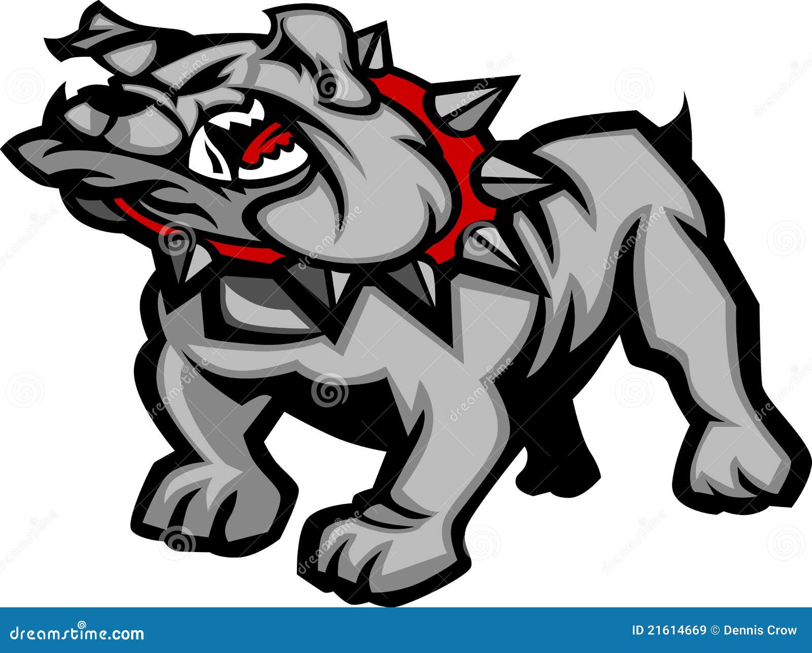 Bulldog Mascot Body Illustration Stock Vector Illustration Of