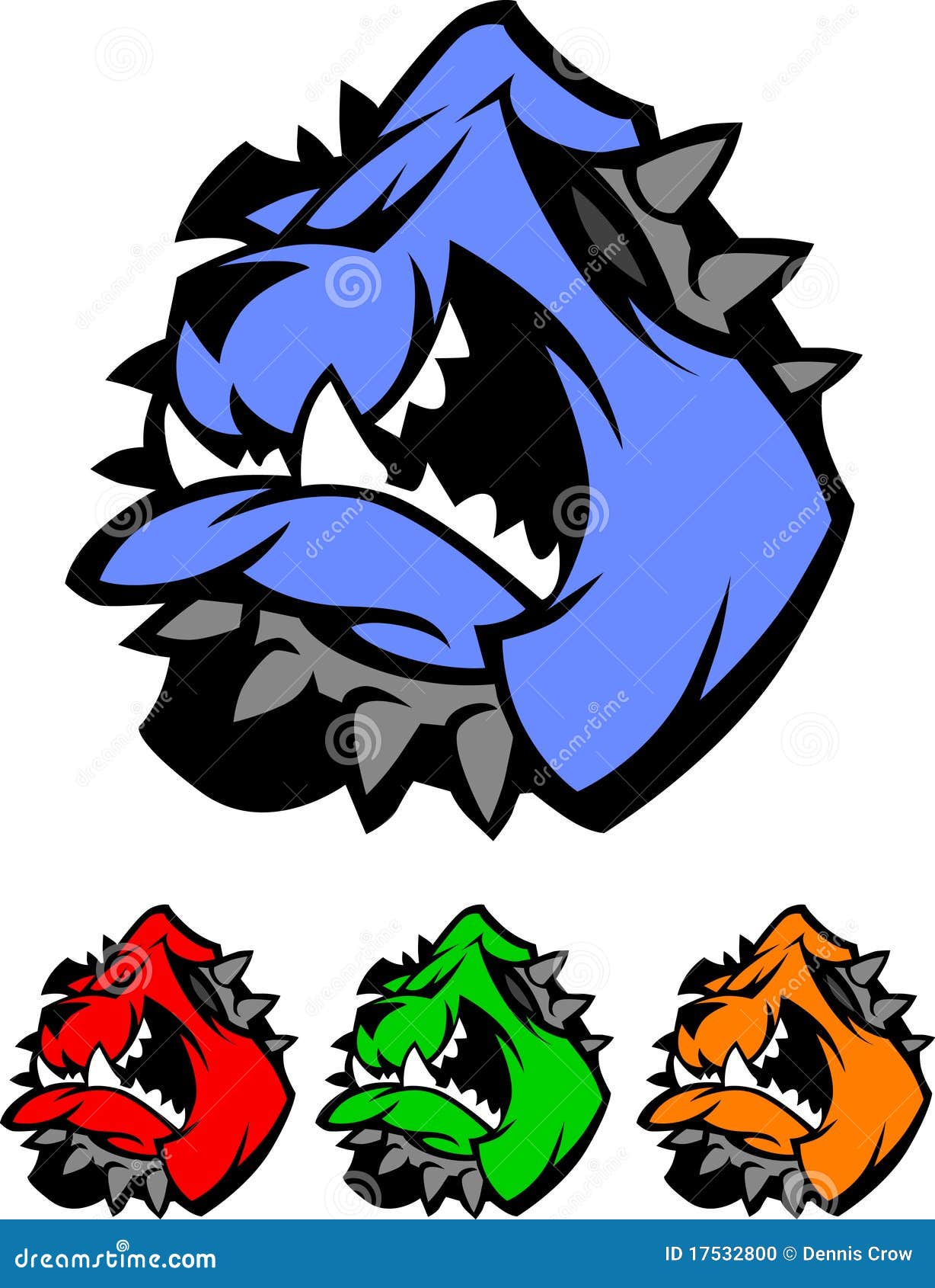 Bulldog Mascot Vector Logos Stock Vector Illustration Of Animals