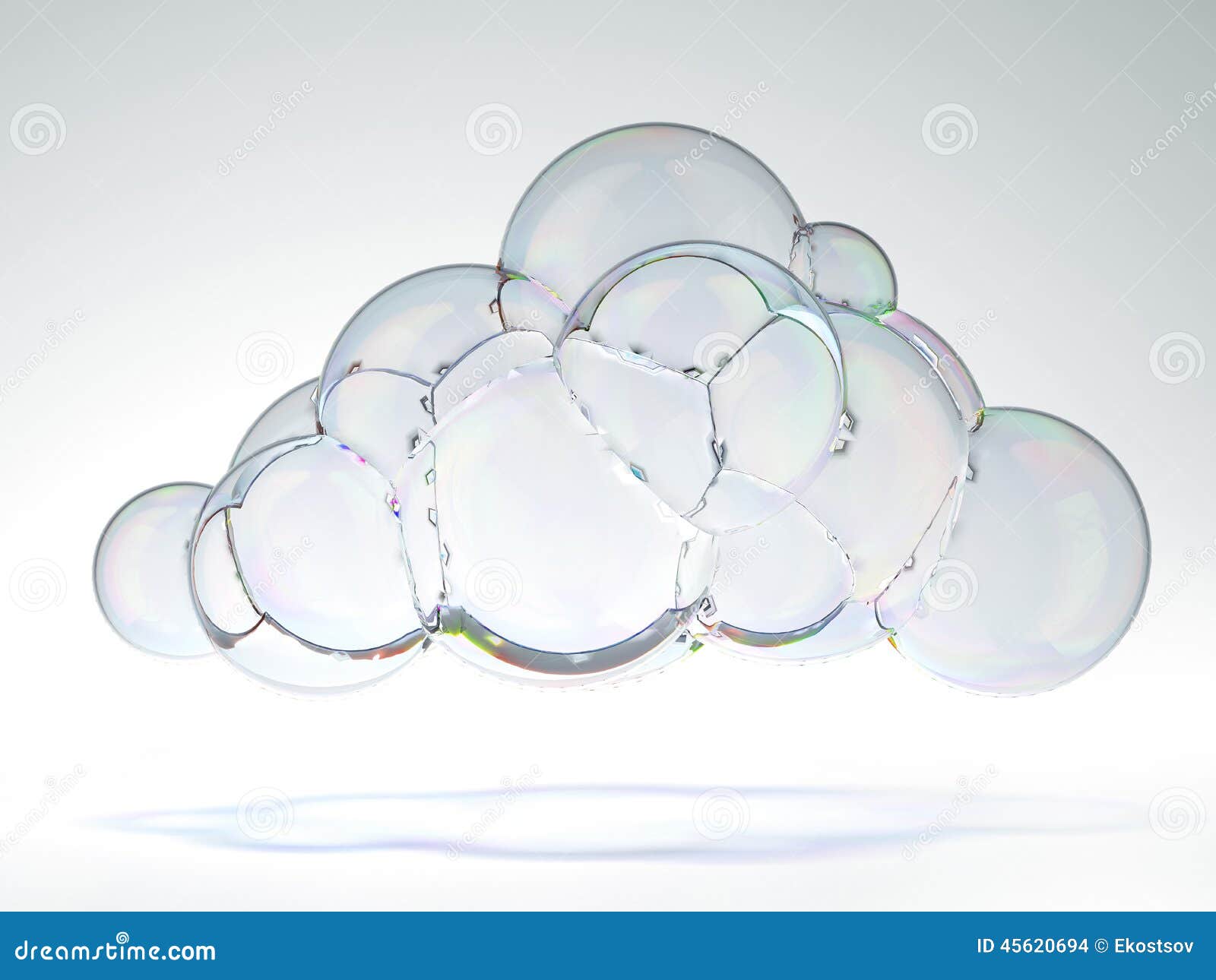 Bulle De Savon Sous Forme De Nuage Illustration Stock Illustration Du Internet Magnifier