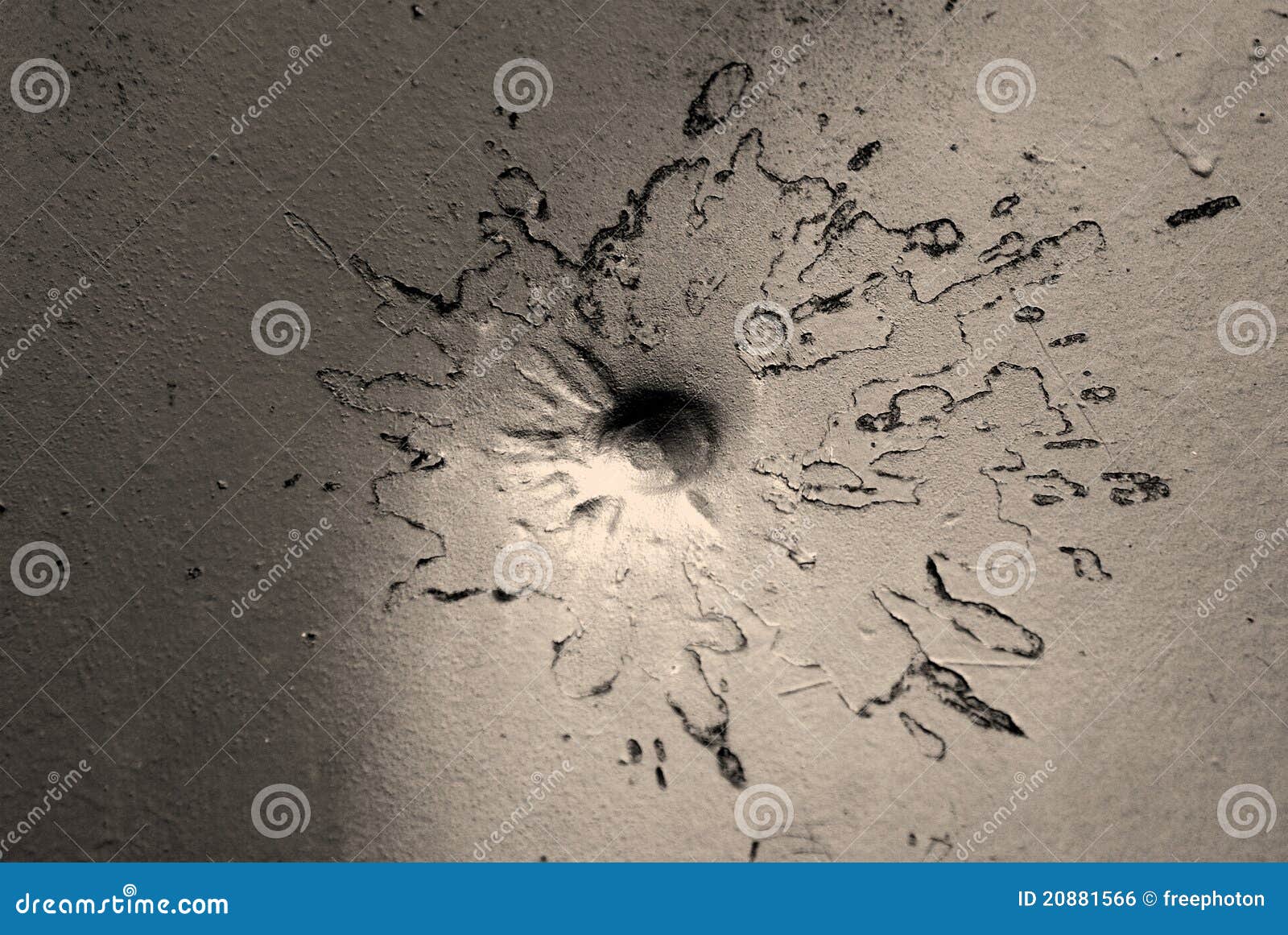 Bullet Impact On Armored Tank. Royalty Free Stock Image - Image: 20881566