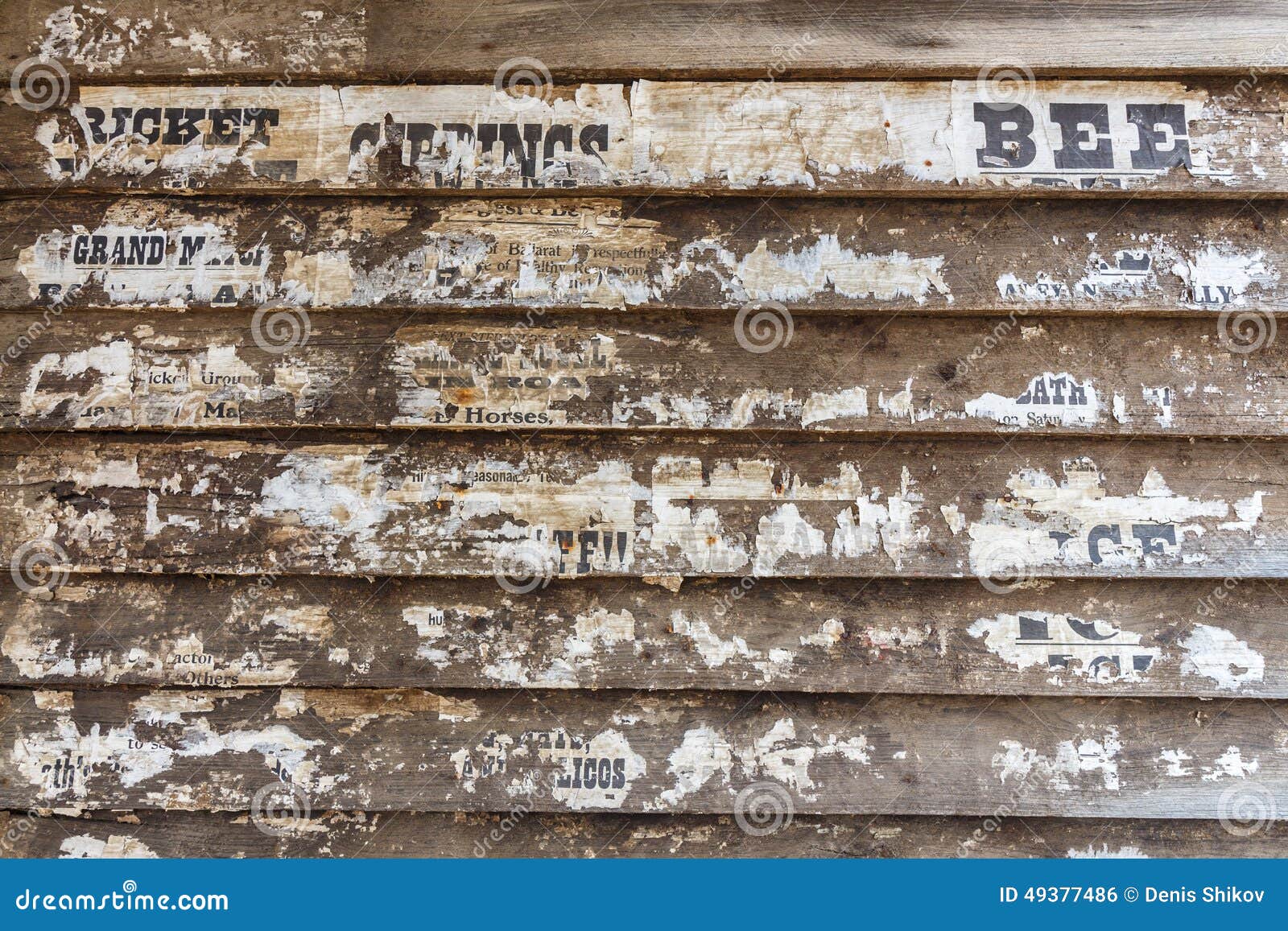 Bulletin board stock photo. Image of newspaper, plank 49377486