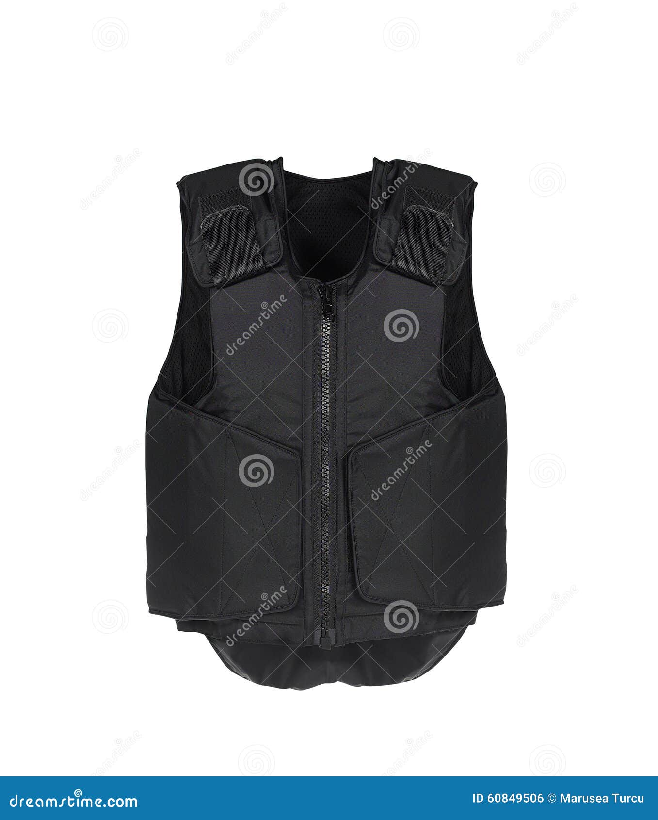 bulletproof vest.  on white
