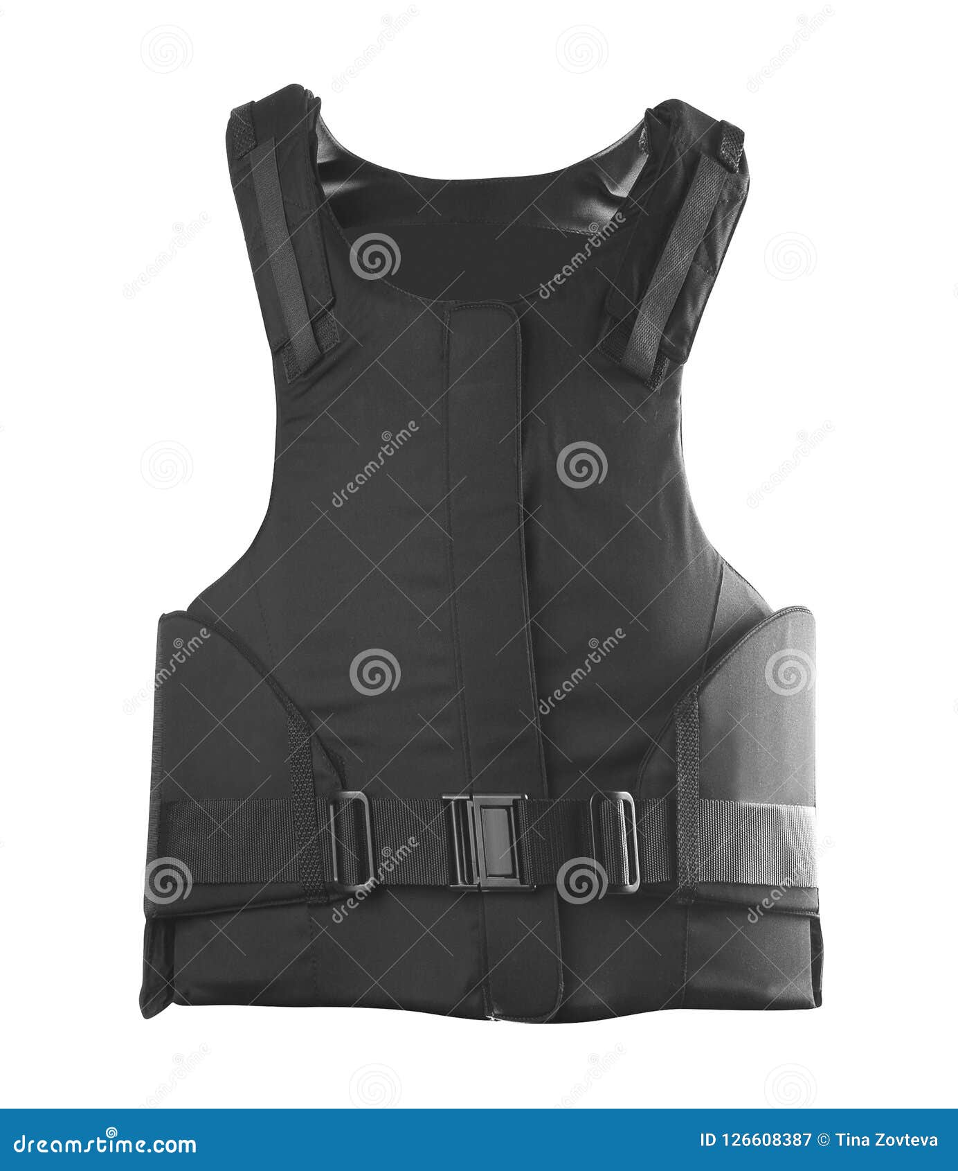 Bulletproof Vest. Isolated On White Stock Image - Image of forces