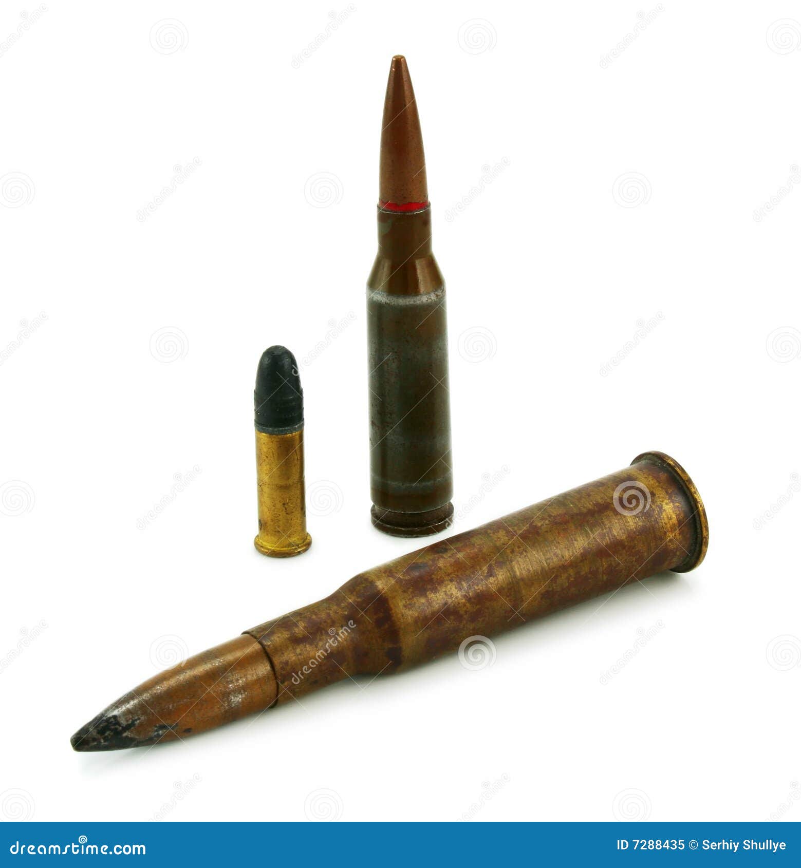 Bullets and cartridge stock image. Image of isolated, police 7288435