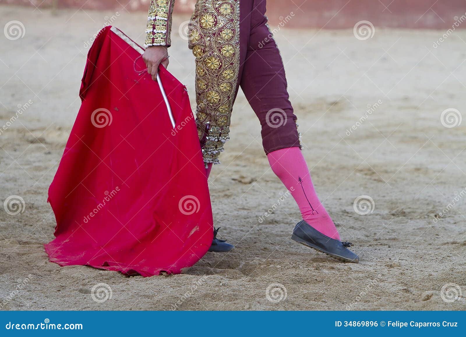 bullfighter with the muleta