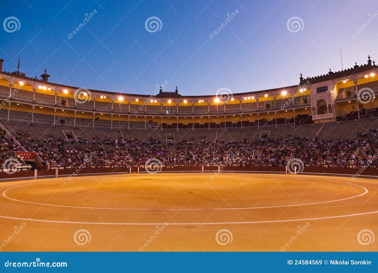 Bullfighting Arena Corrida at Madrid Spain Stock Image Image of