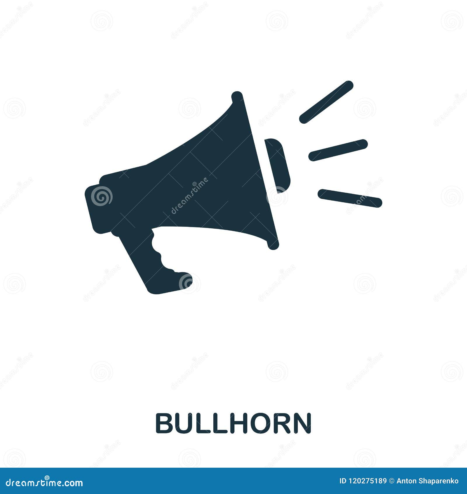 bullhorn icon. line style icon . ui.  of bullhorn icon. pictogram  on white. ready to use in