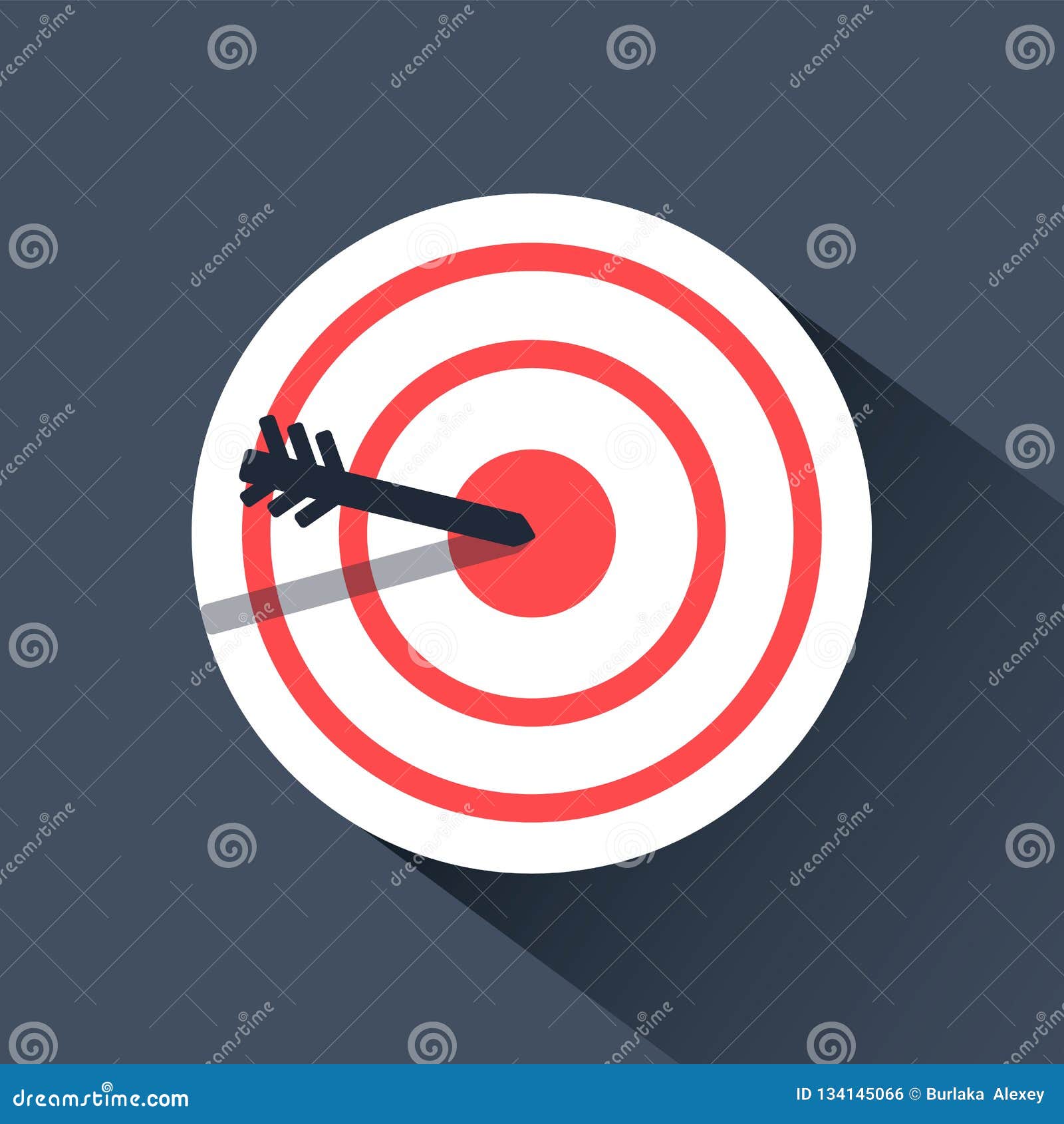 bulls eye icon. archery flat infographic 