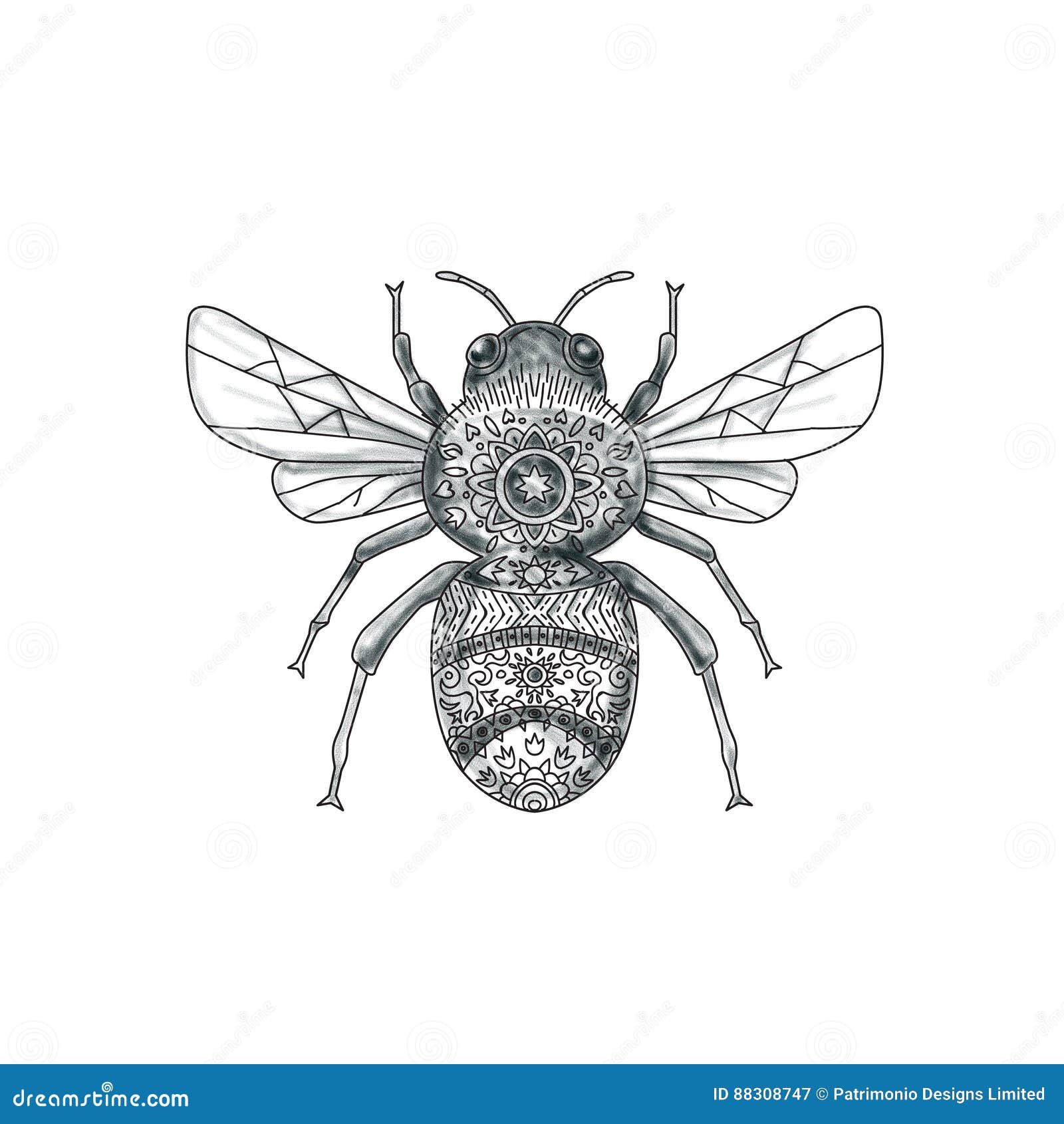 Download Bee Mandala Svg - SVG Layered